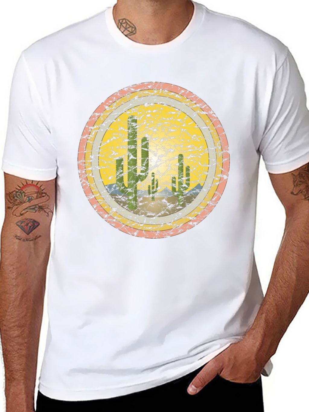 Retro Desert Cactus Graphic Tee