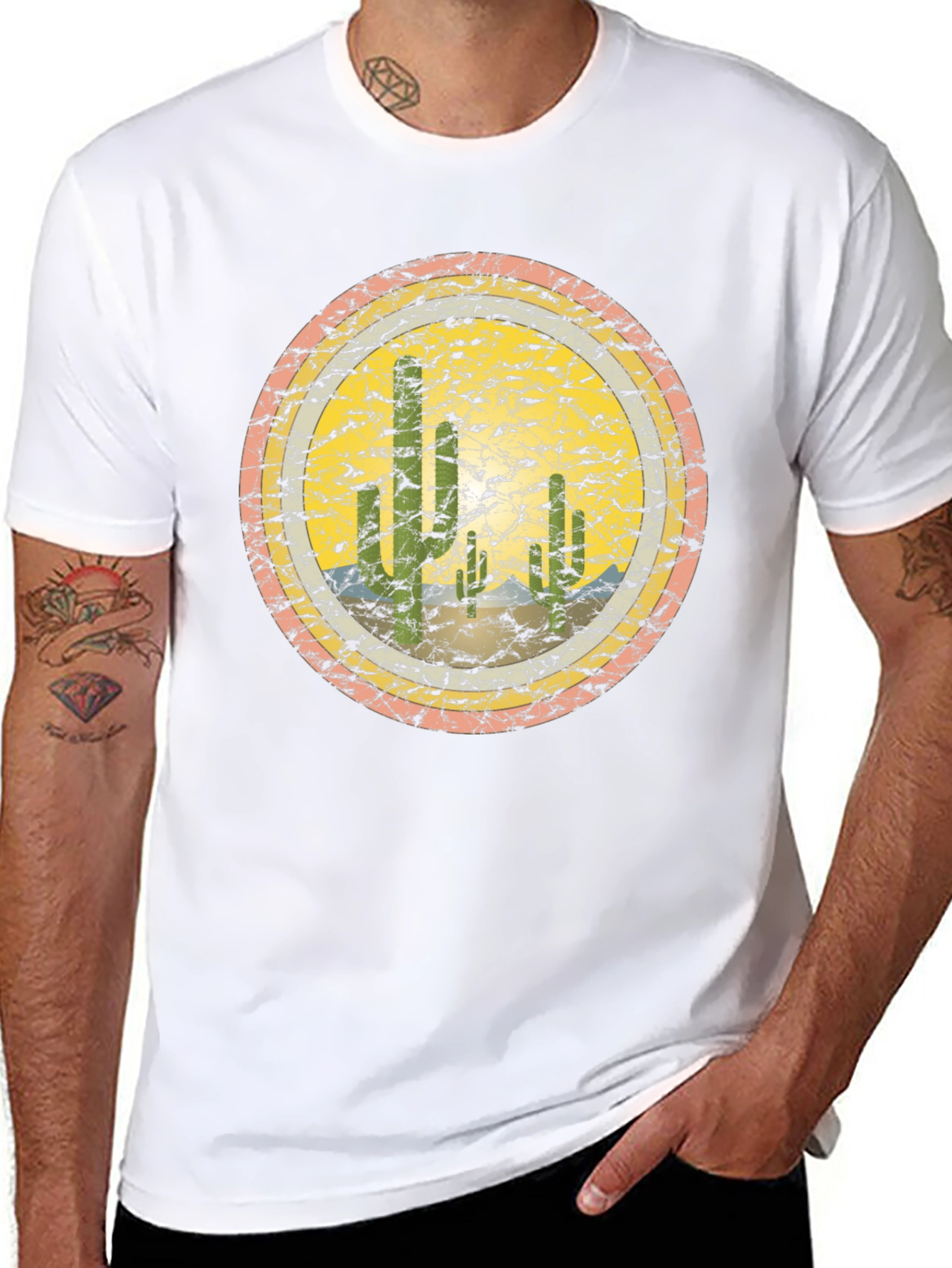 Retro Desert Cactus Graphic Tee