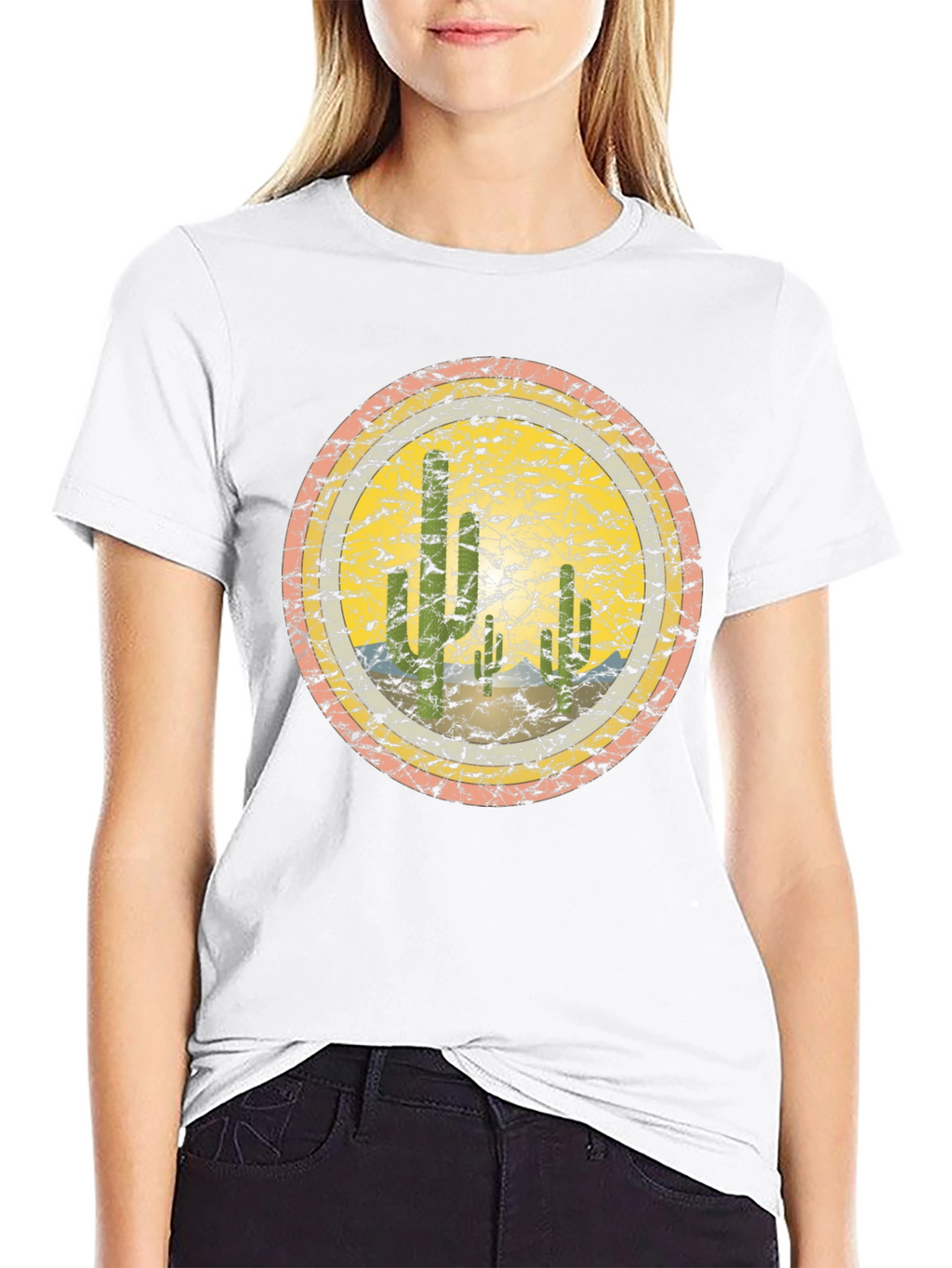 Retro Desert Cactus Graphic Tee