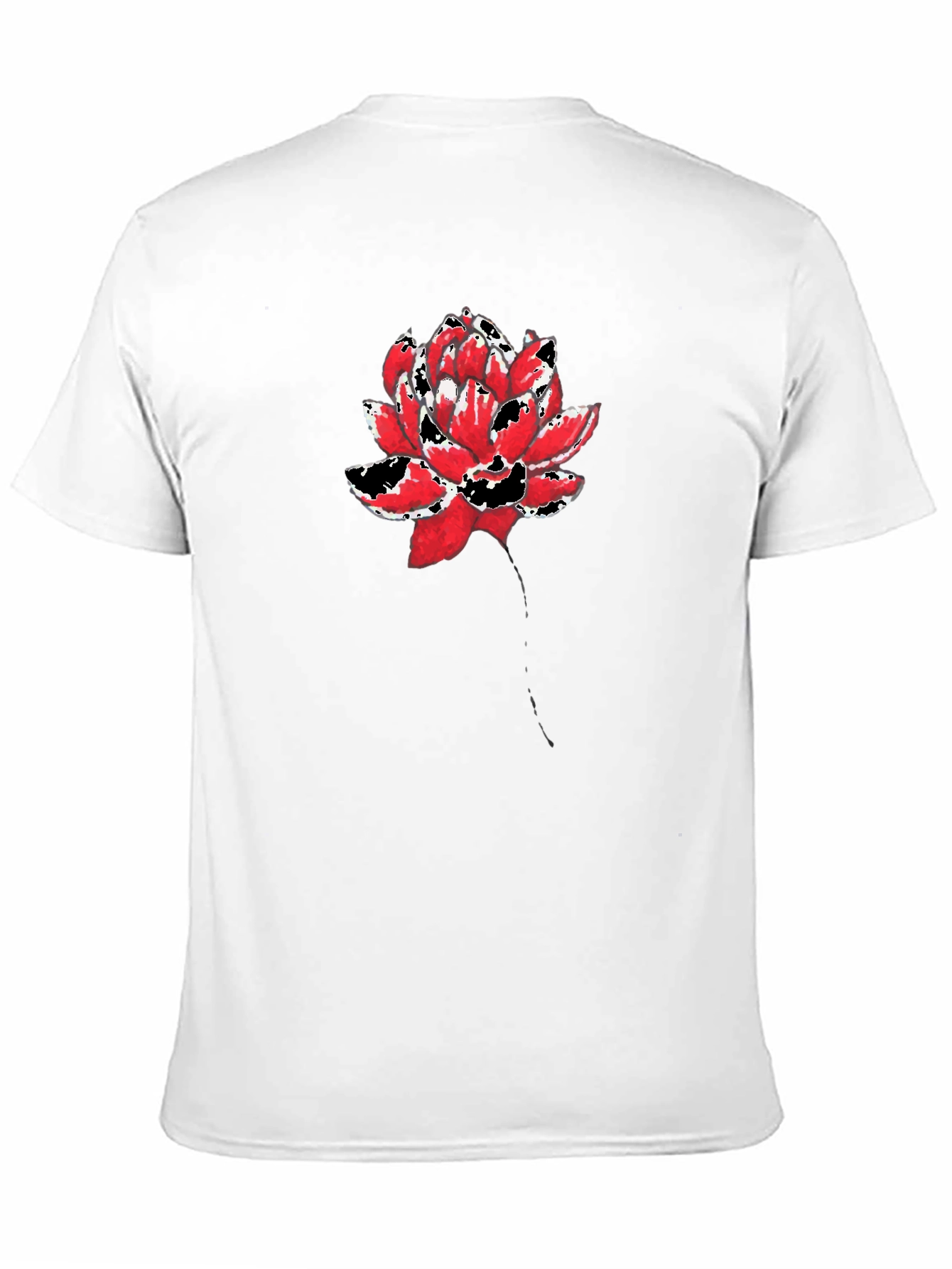 Red & Black Floral Graphic T-Shirt