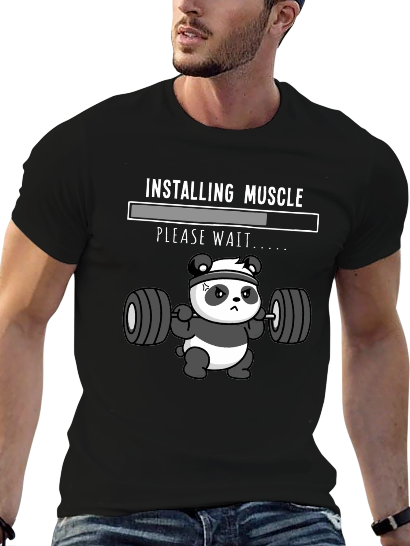 Installing Muscle Panda T-Shirt