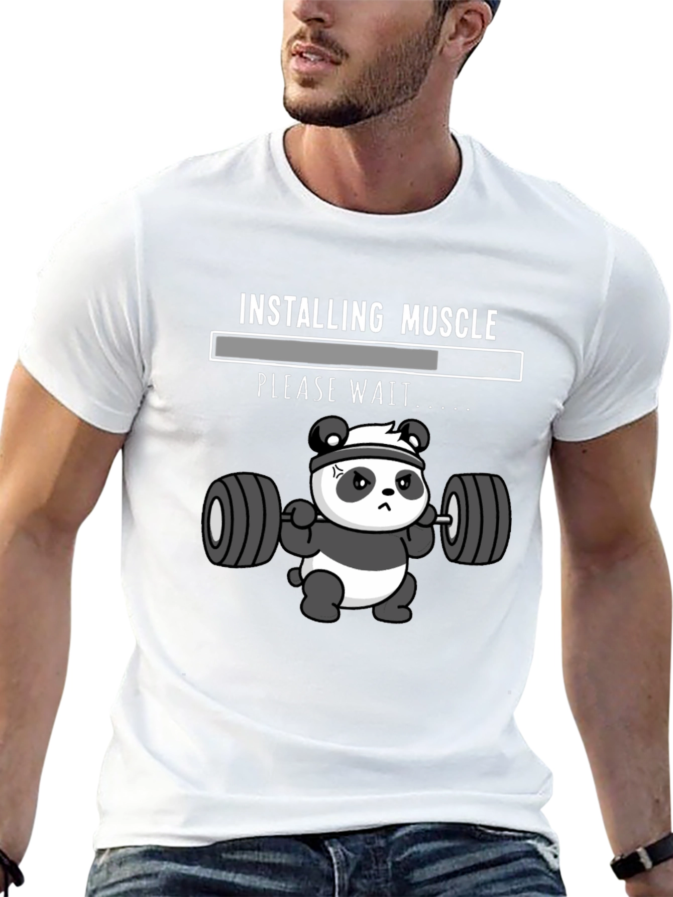 Installing Muscle Panda T-Shirt