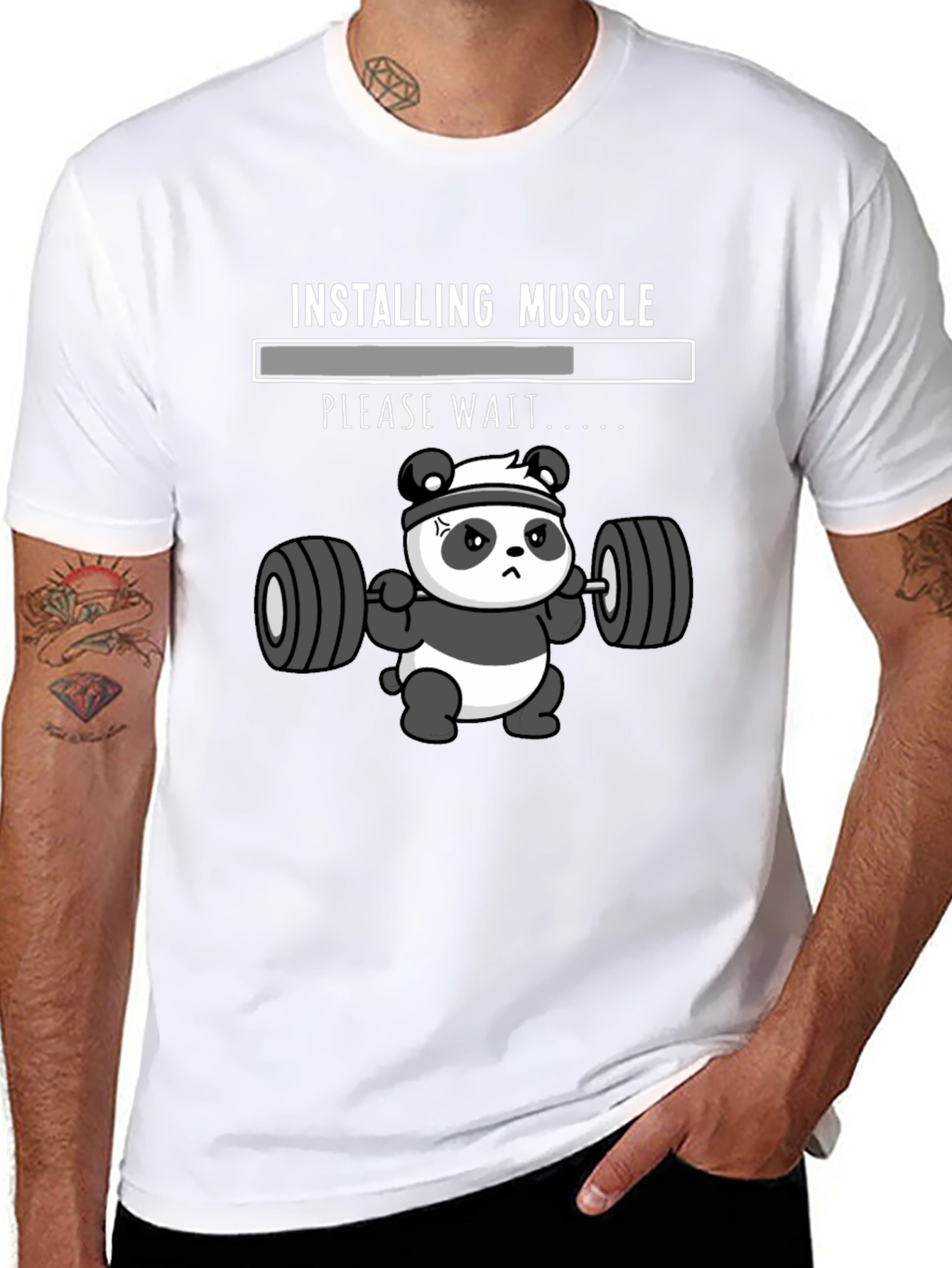 Installing Muscle Panda T-Shirt