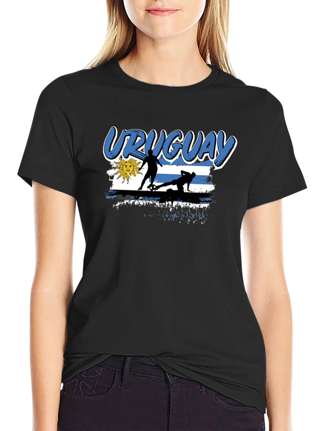 Uruguay Soccer Fan T-Shirt - Black