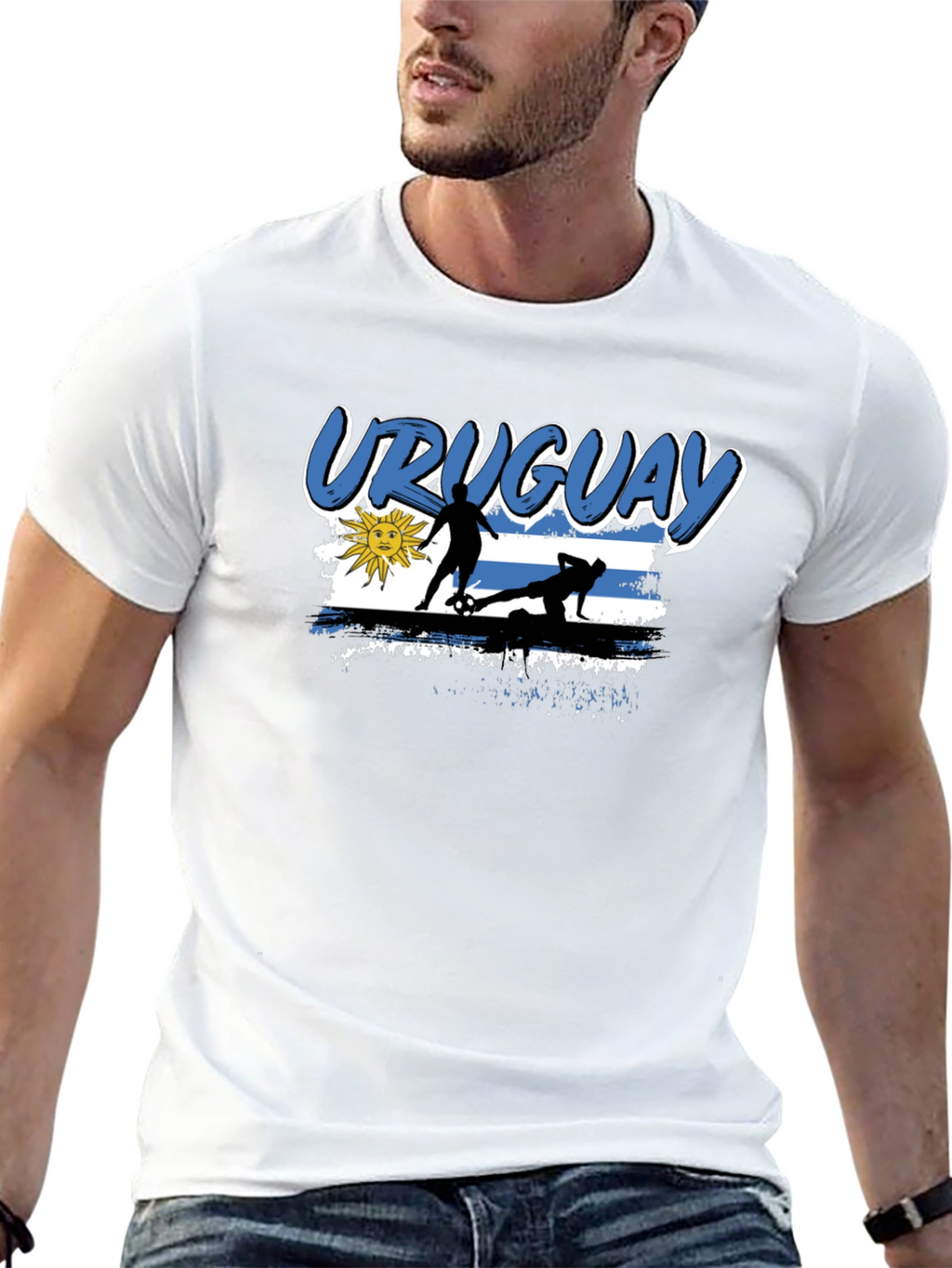 Uruguay Soccer Fan T-Shirt - Black