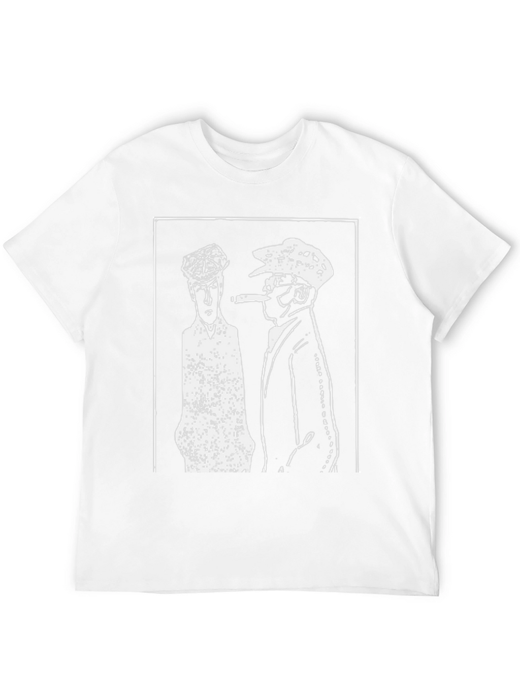 Retro Black T-Shirt with Gangster Print