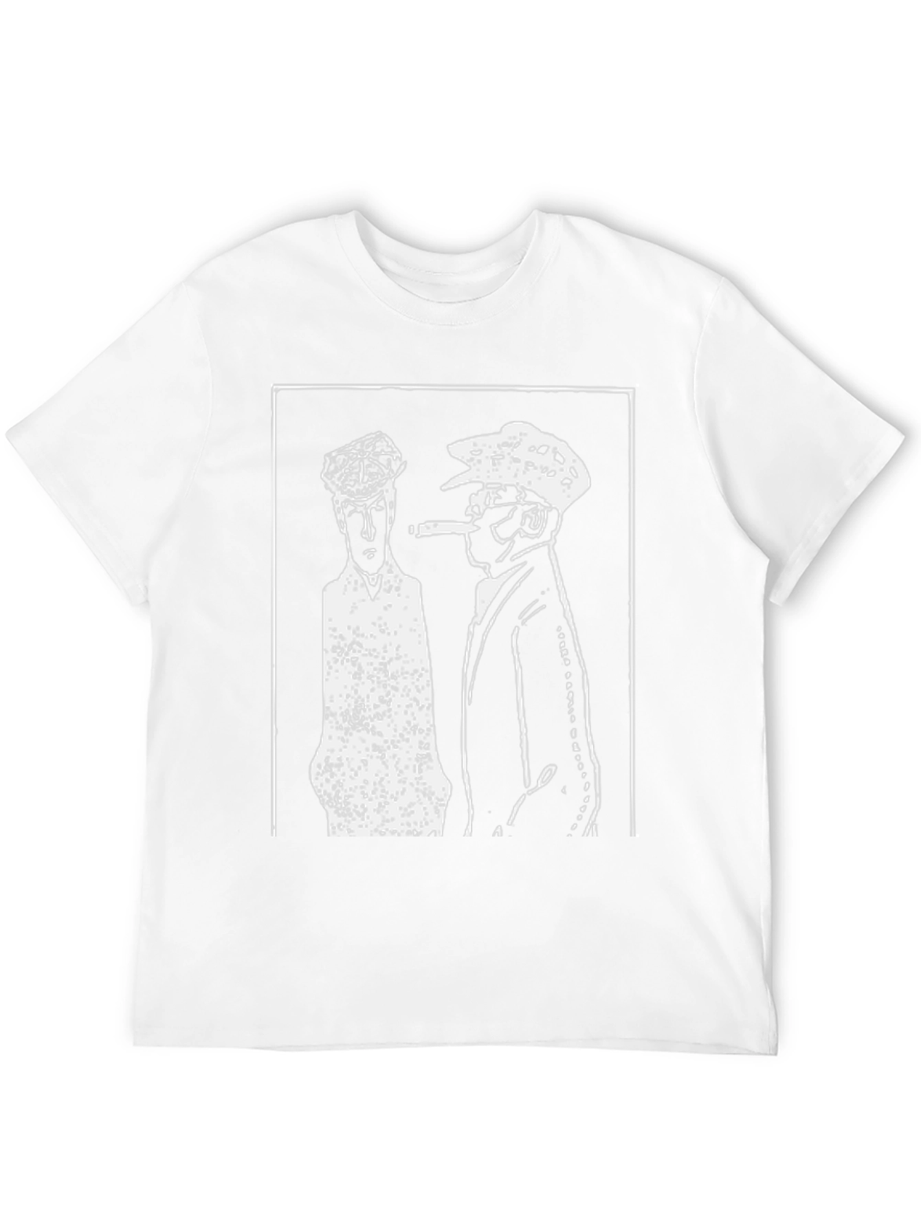 Retro Black T-Shirt with Gangster Print