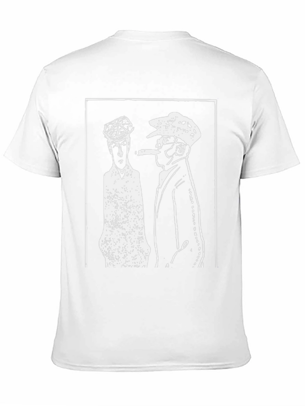 Retro Black T-Shirt with Gangster Print
