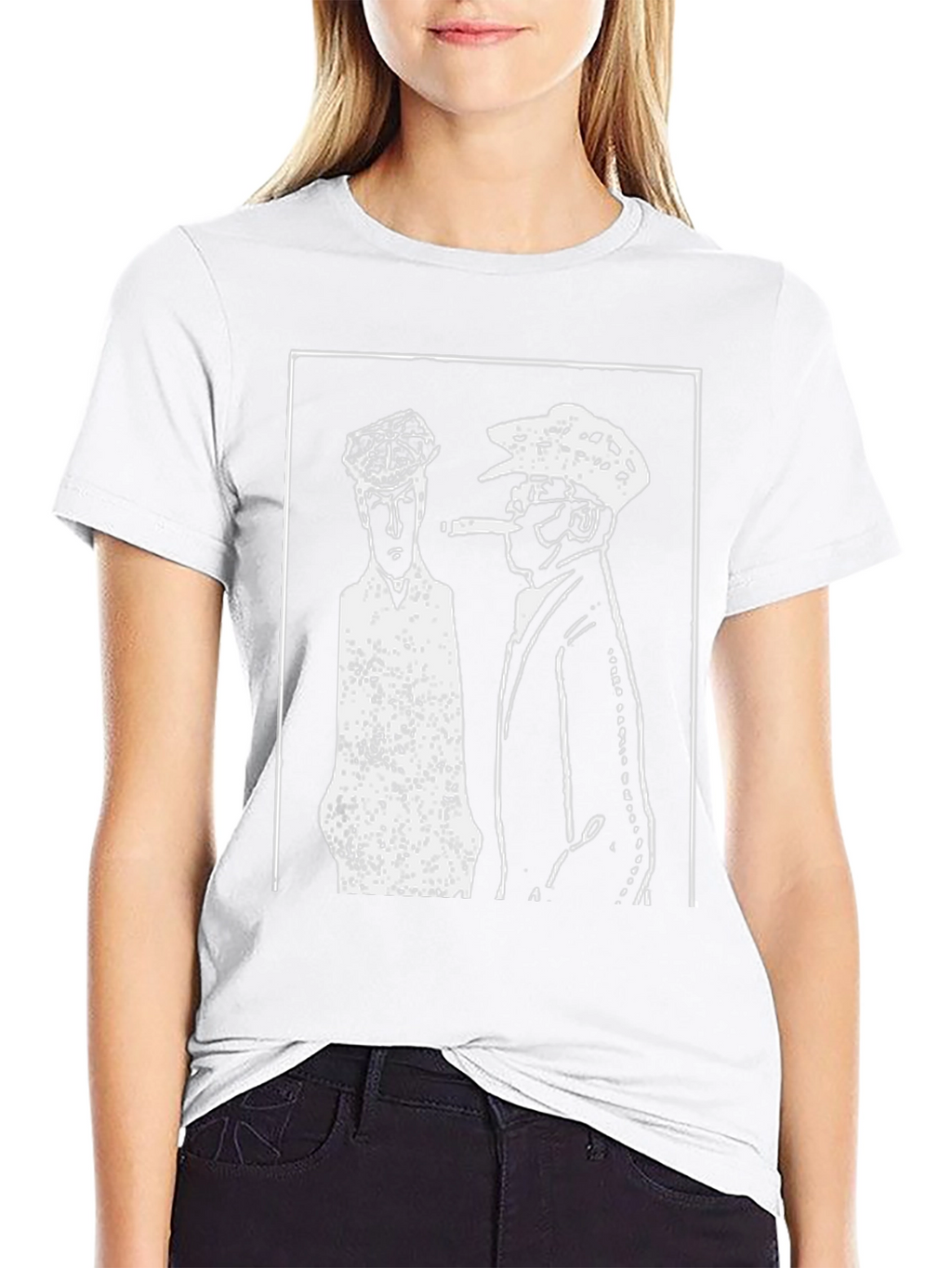 Retro Black T-Shirt with Gangster Print