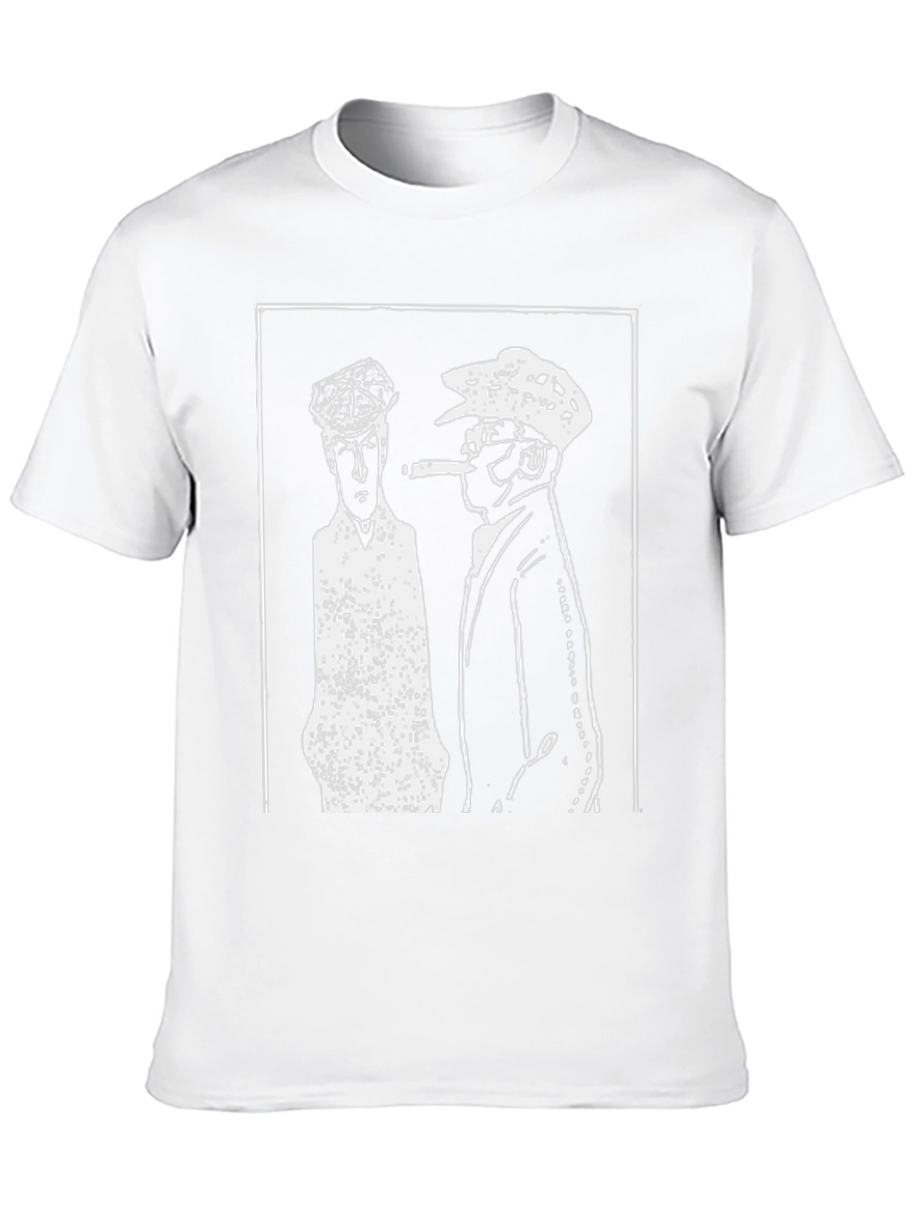 Retro Black T-Shirt with Gangster Print