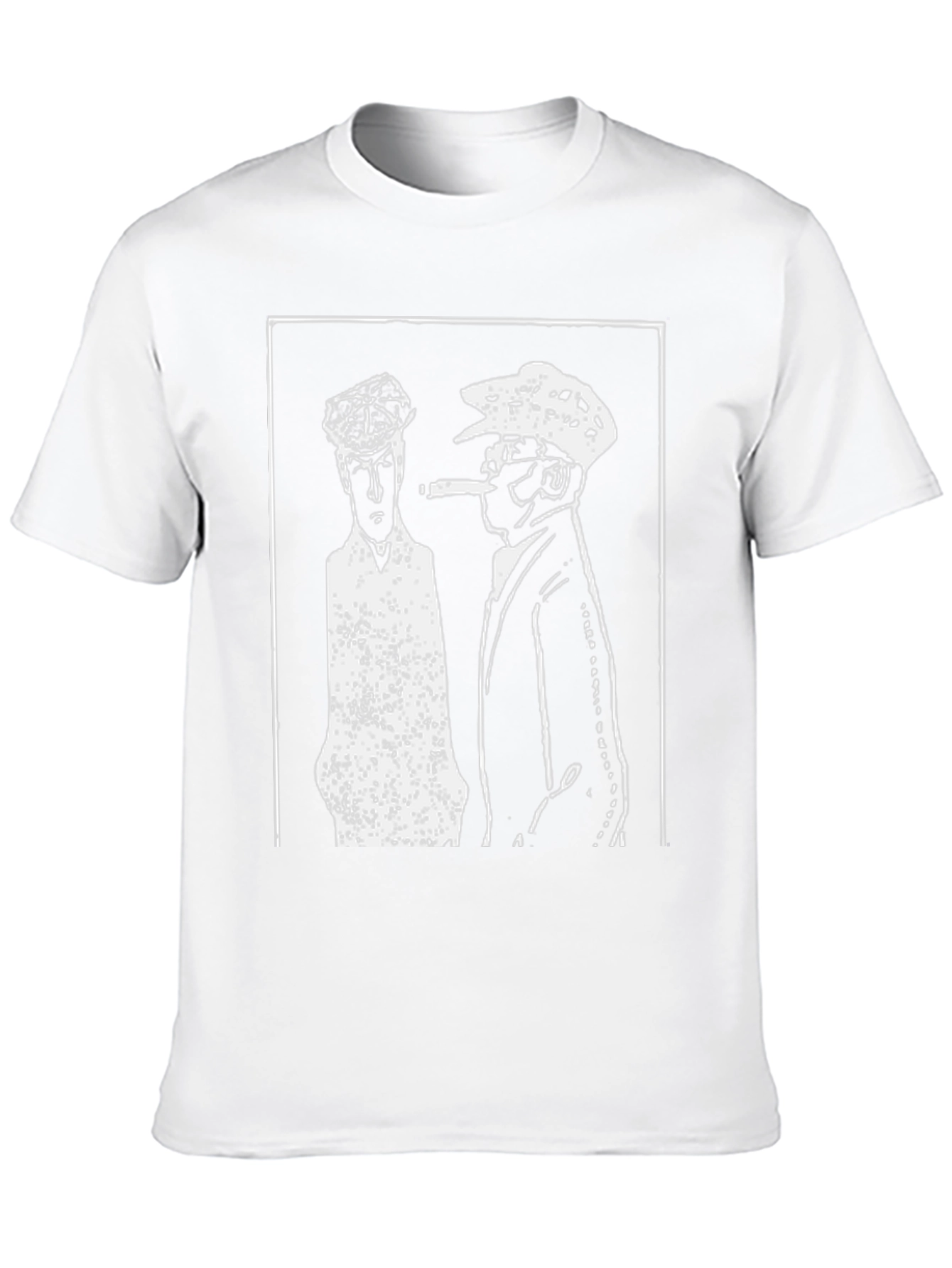 Retro Black T-Shirt with Gangster Print
