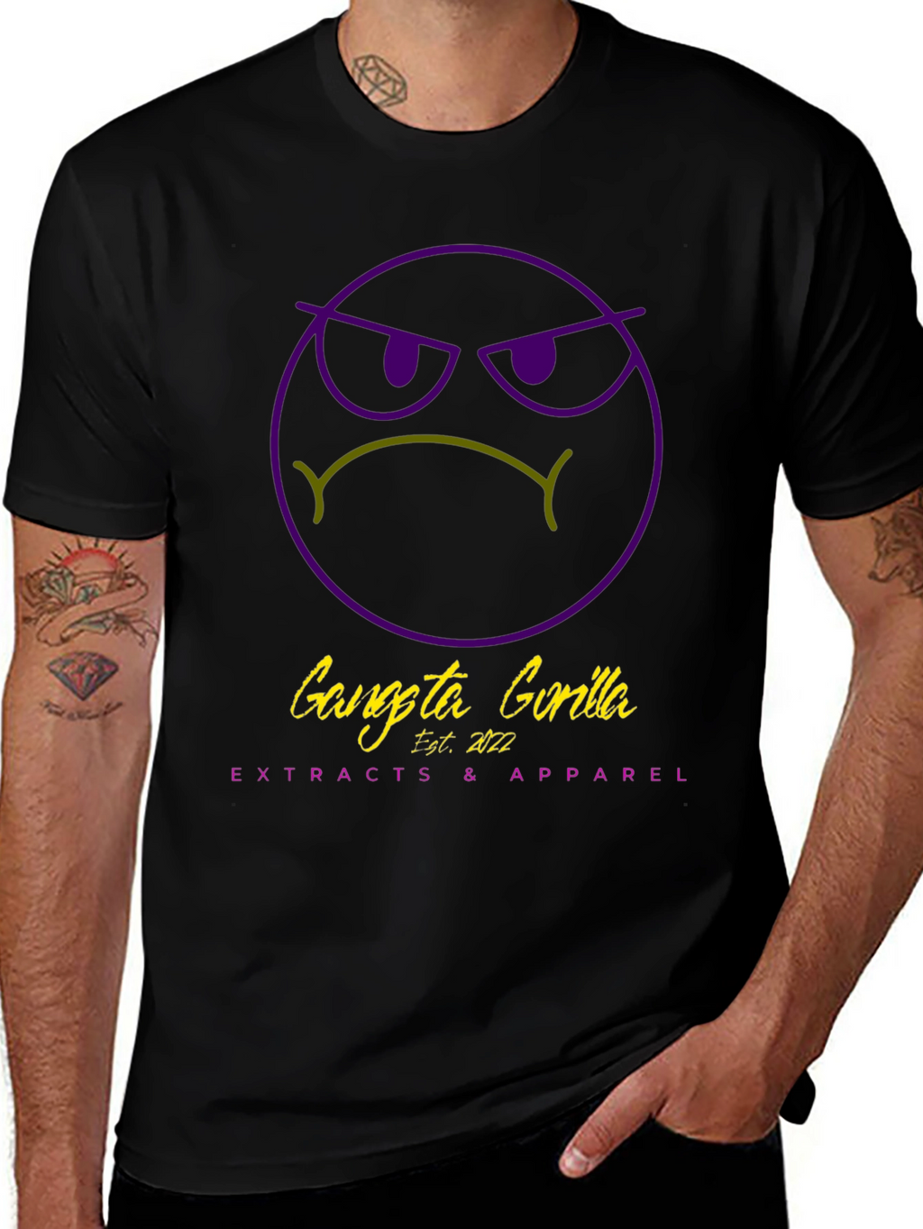 Gangsta Gorilla Graphic T-Shirt