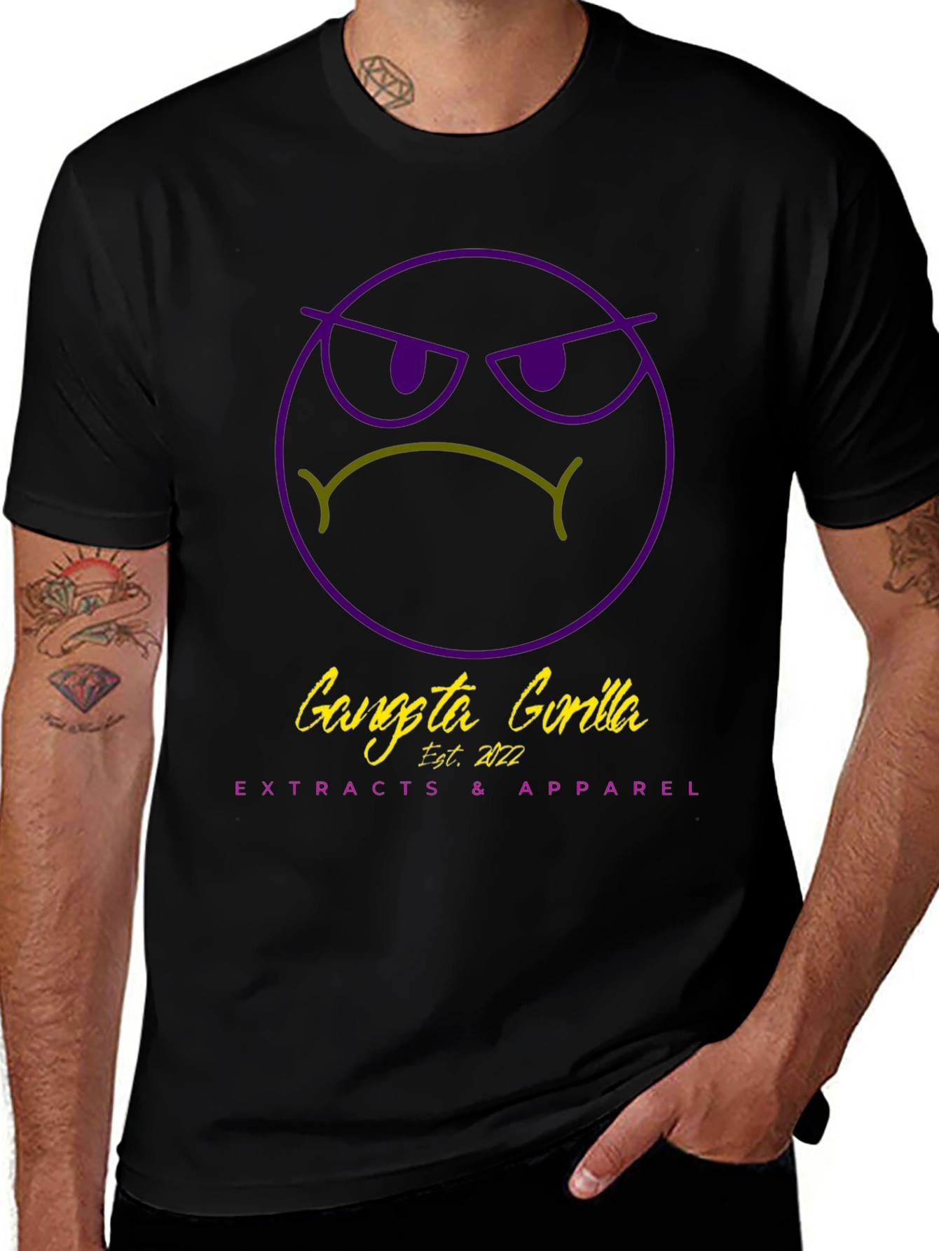 Gangsta Gorilla Graphic T-Shirt