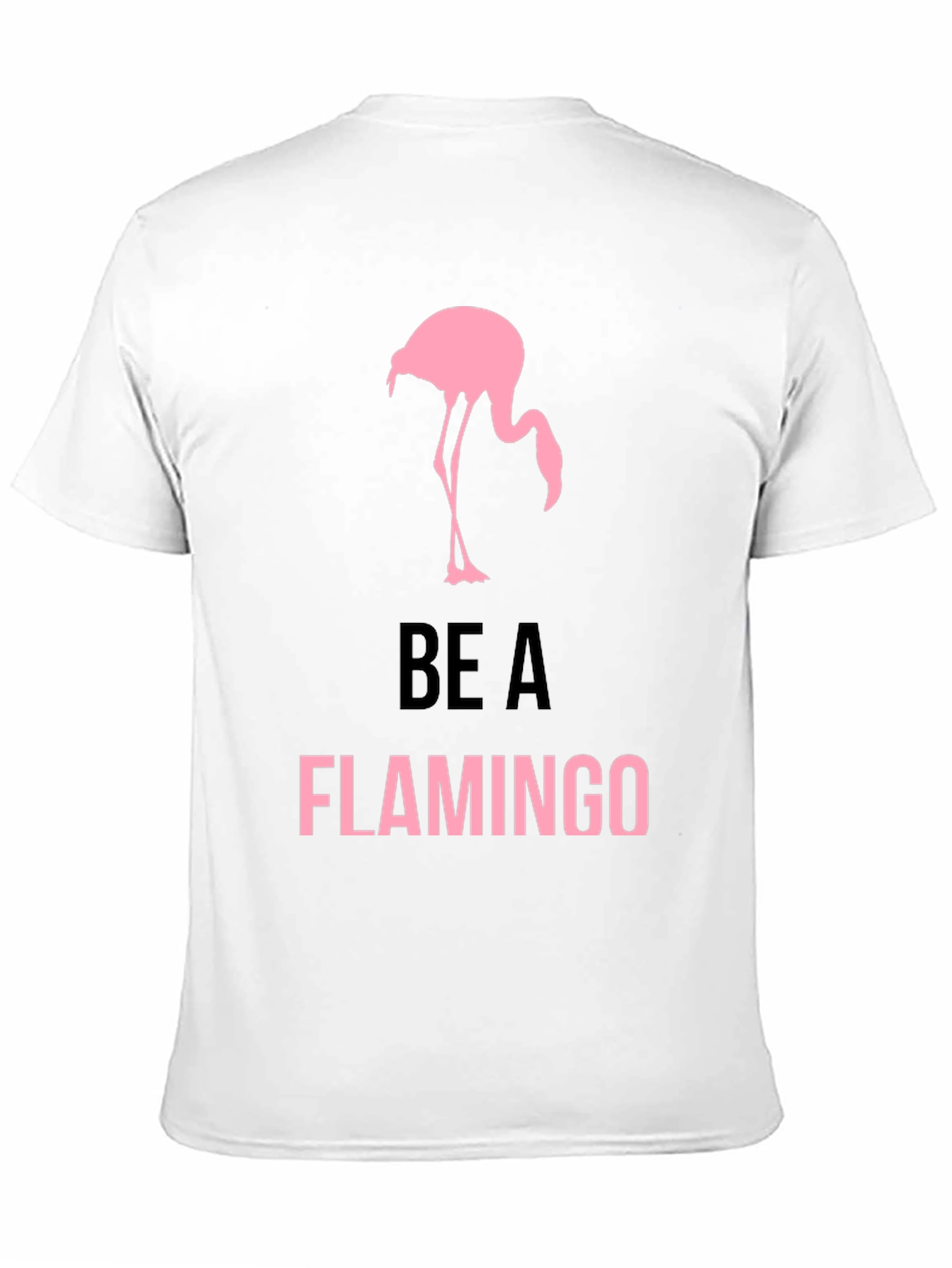 Be a Flamingo T-Shirt - Mens Black Graphic Tee