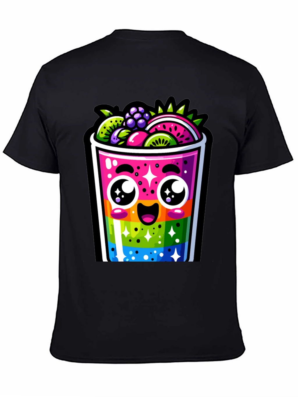 Kawaii Rainbow Fruit Smoothie T-Shirt