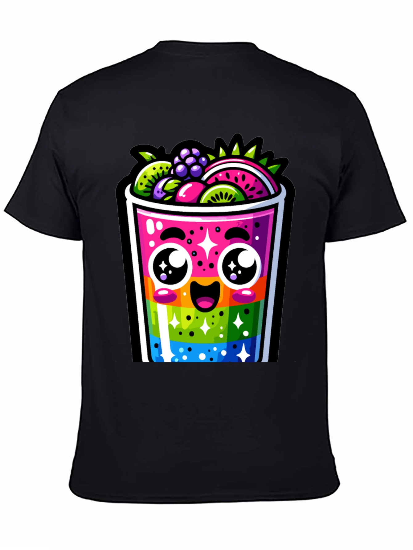 Kawaii Rainbow Fruit Smoothie T-Shirt