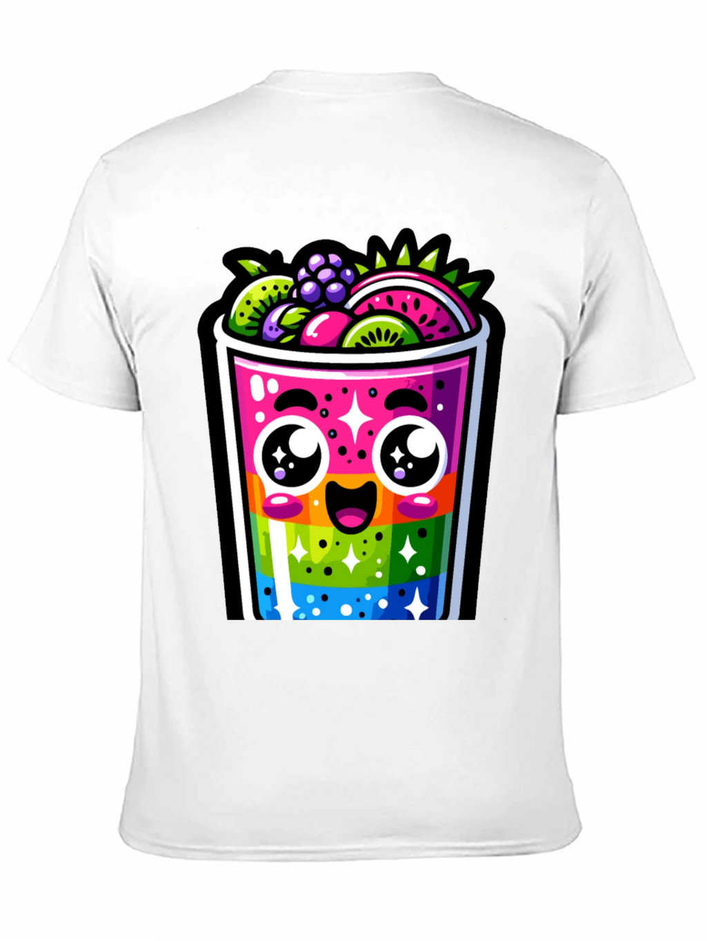 Kawaii Rainbow Fruit Smoothie T-Shirt