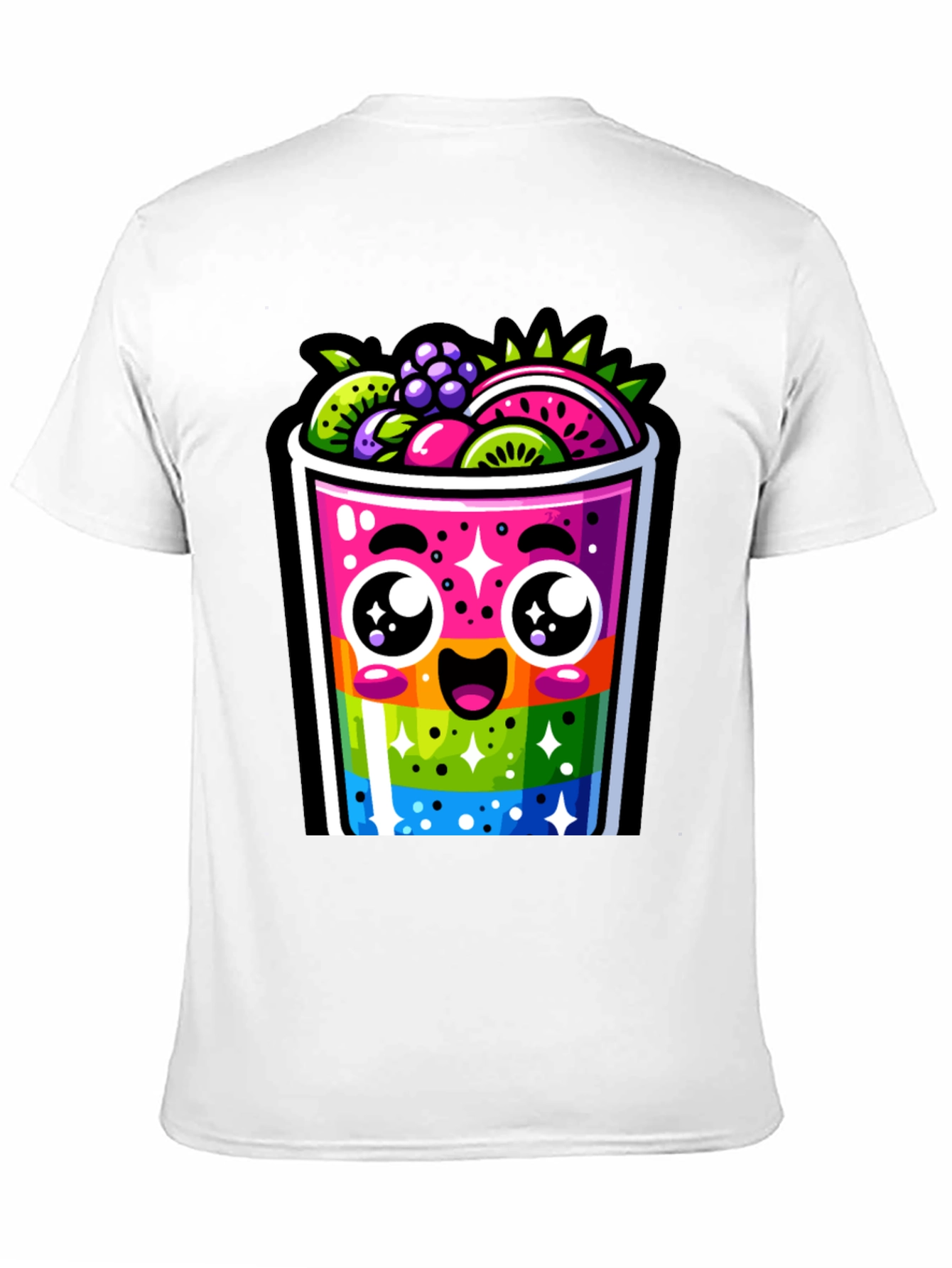 Kawaii Rainbow Fruit Smoothie T-Shirt