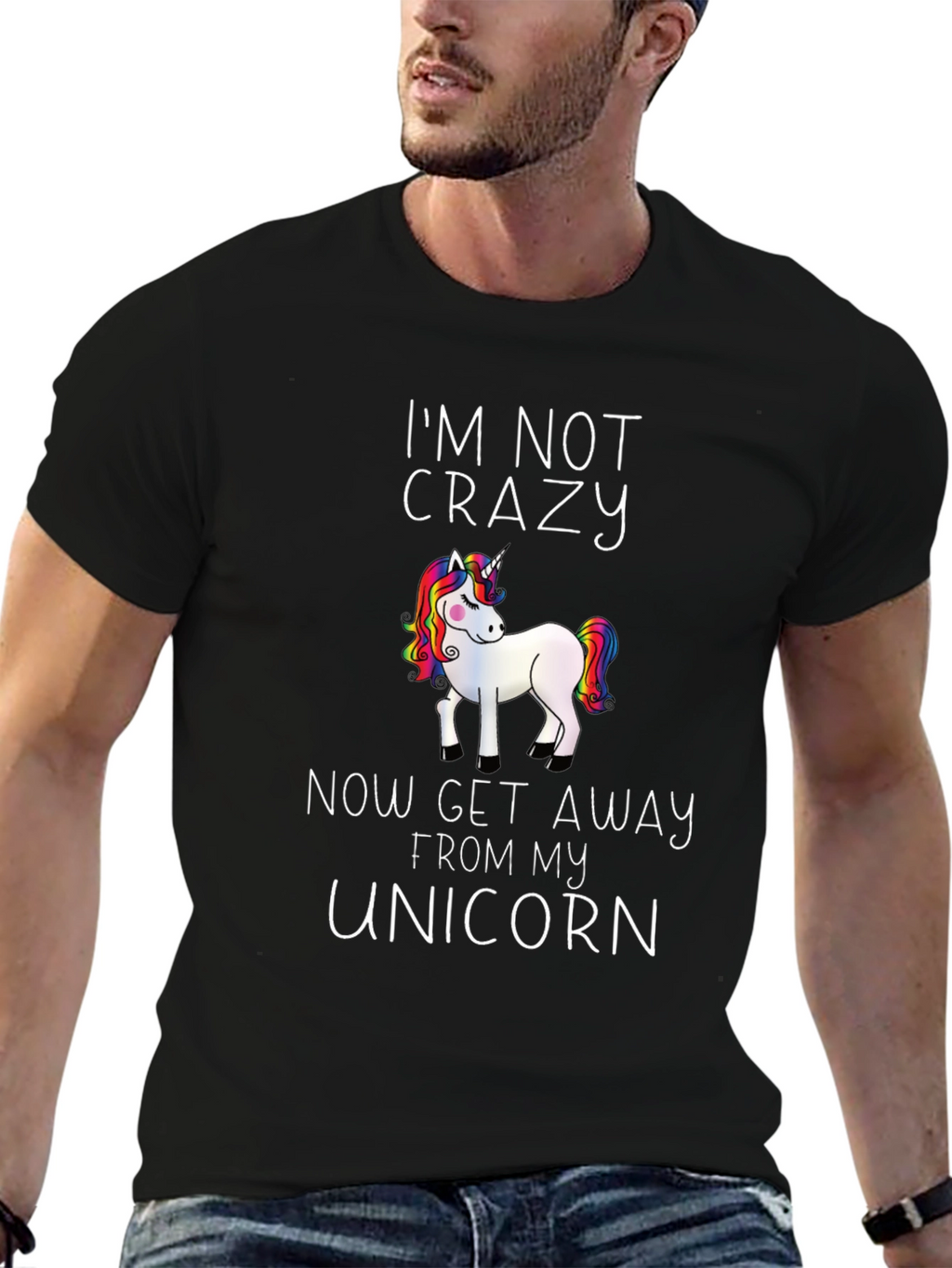 Im Not Crazy Unicorn Graphic Tee