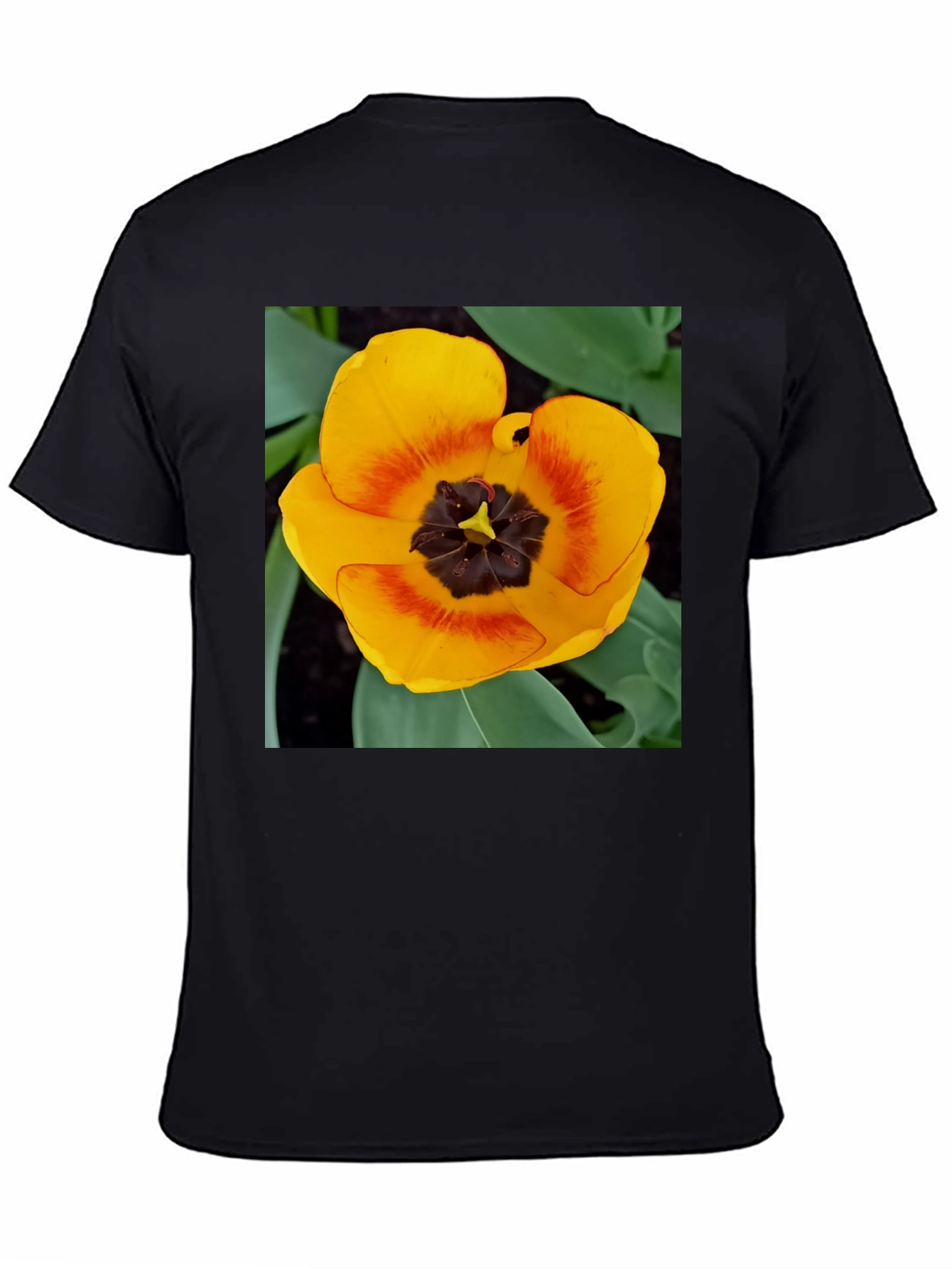Yellow Tulip Graphic Tee - Floral Print Shirt