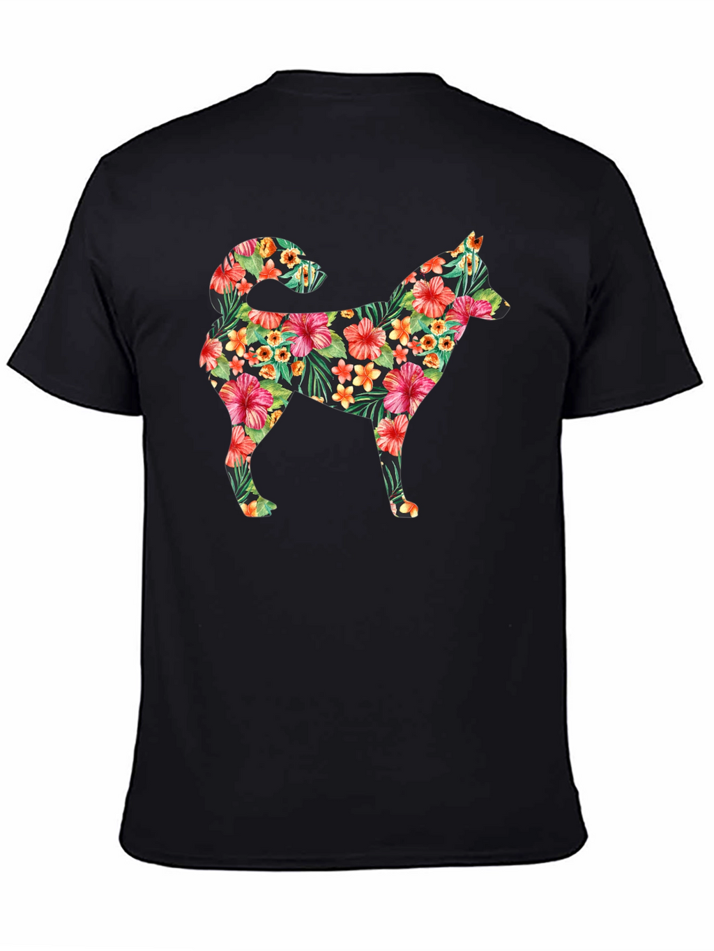 Floral Dog T-Shirt - Tropical Pet Lover Tee