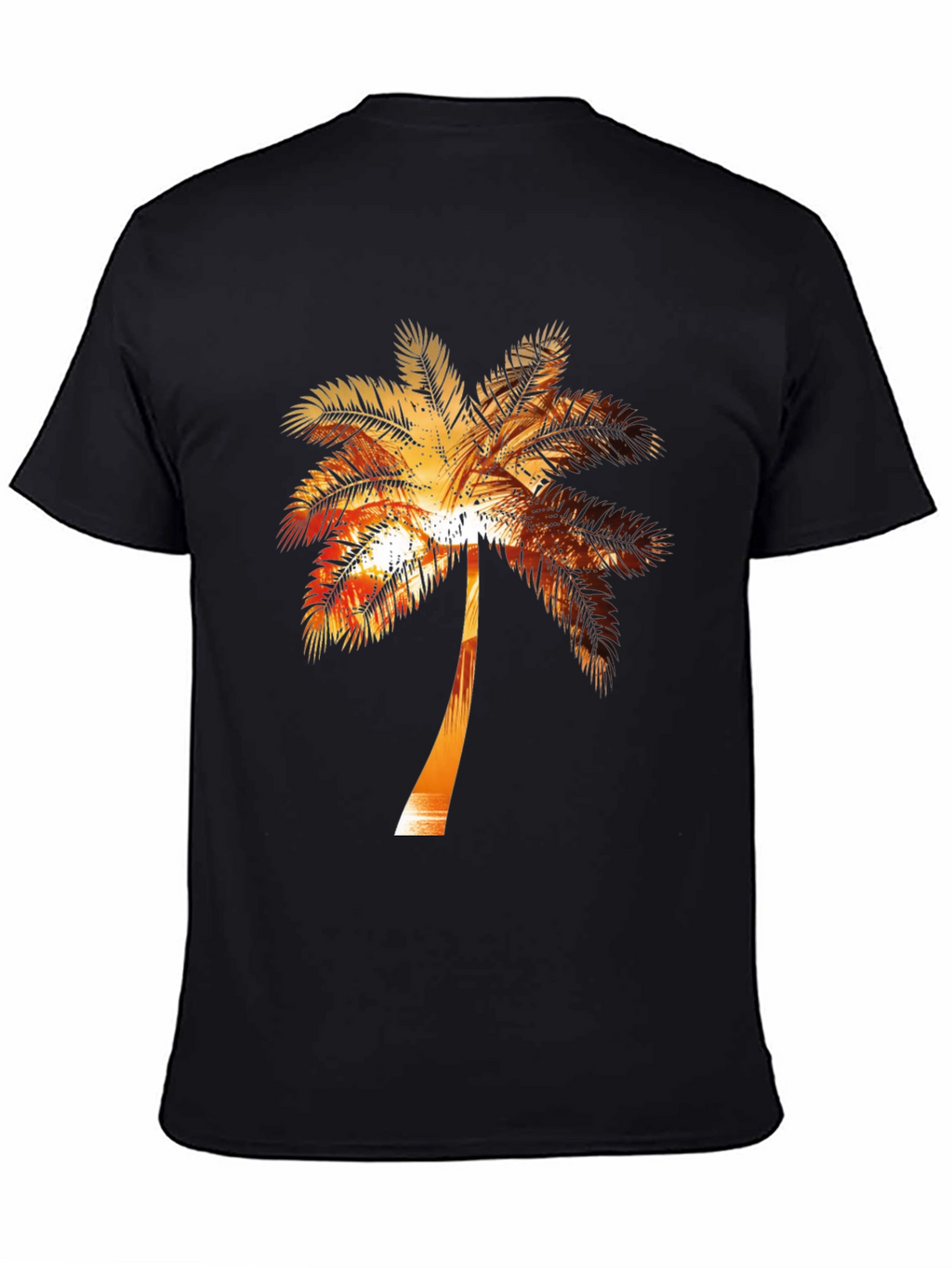 Sunset Palm Tree Graphic Tee - Tropical Vibe Shirt