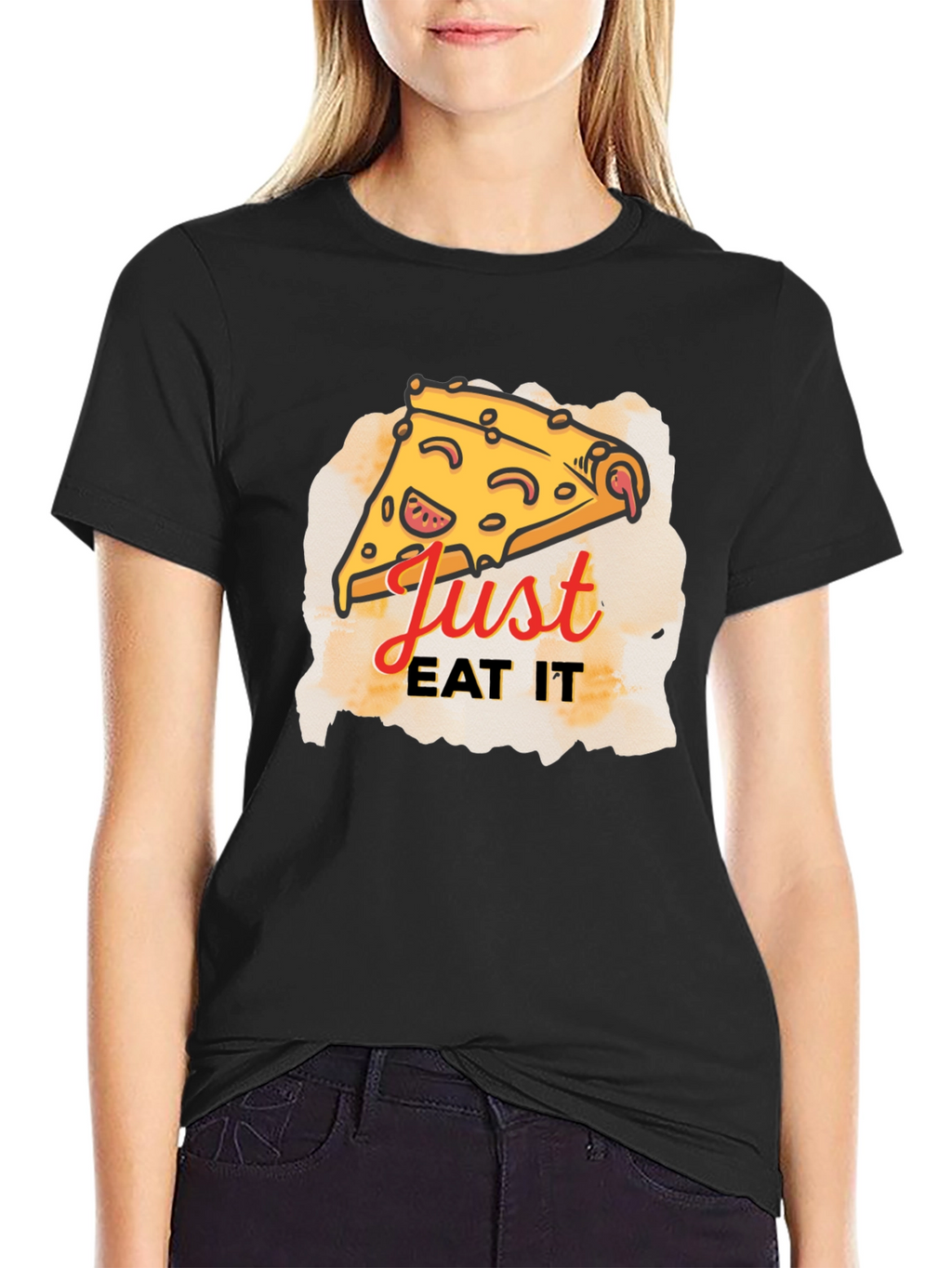 Just Eat It Pizza Graphic T-Shirt