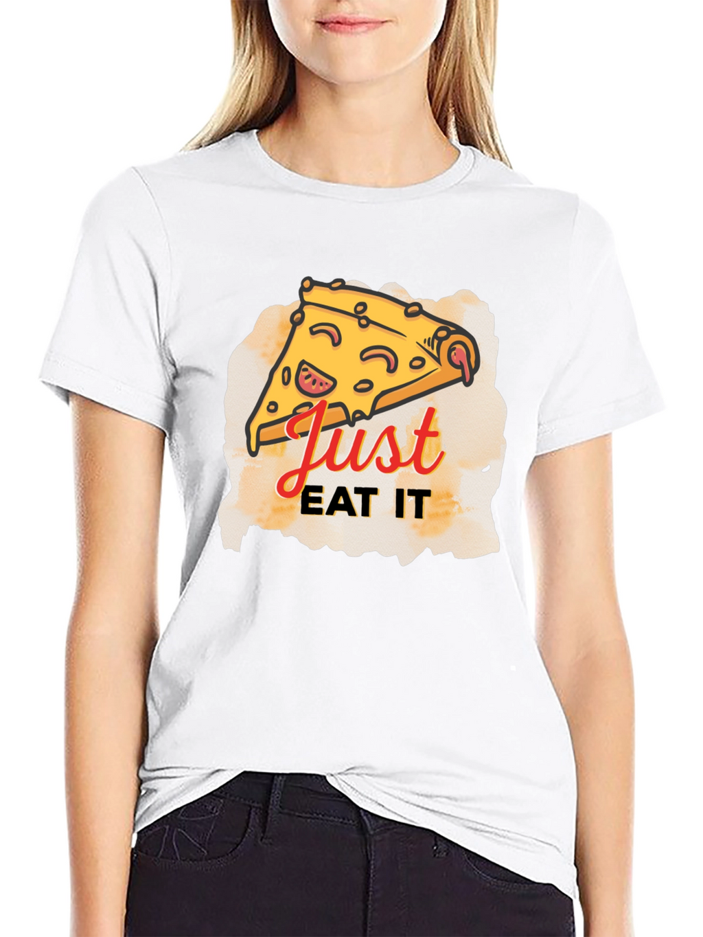Just Eat It Pizza Graphic T-Shirt