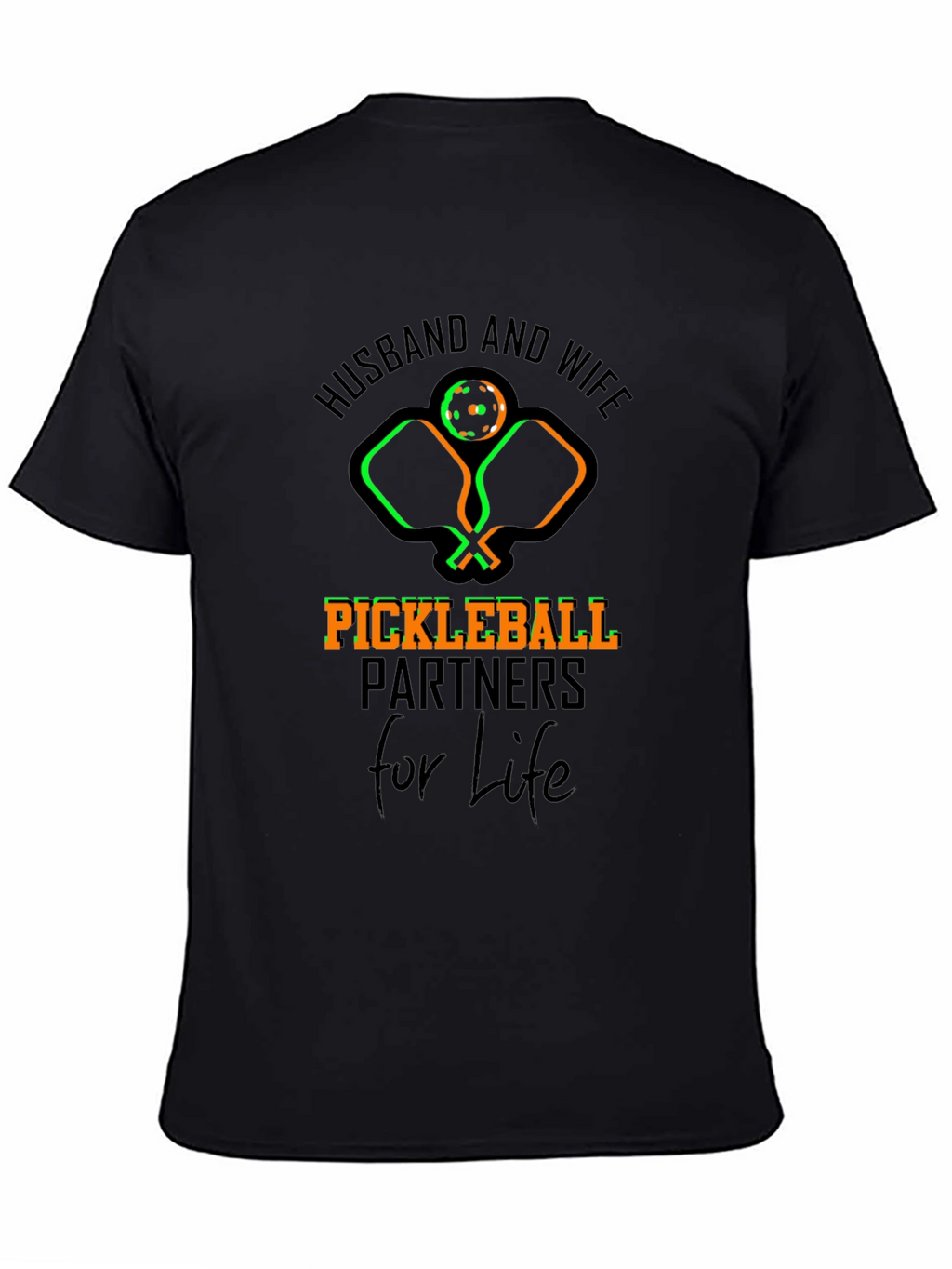 Husband & Wife Pickleball Partners for Life T-Shirt