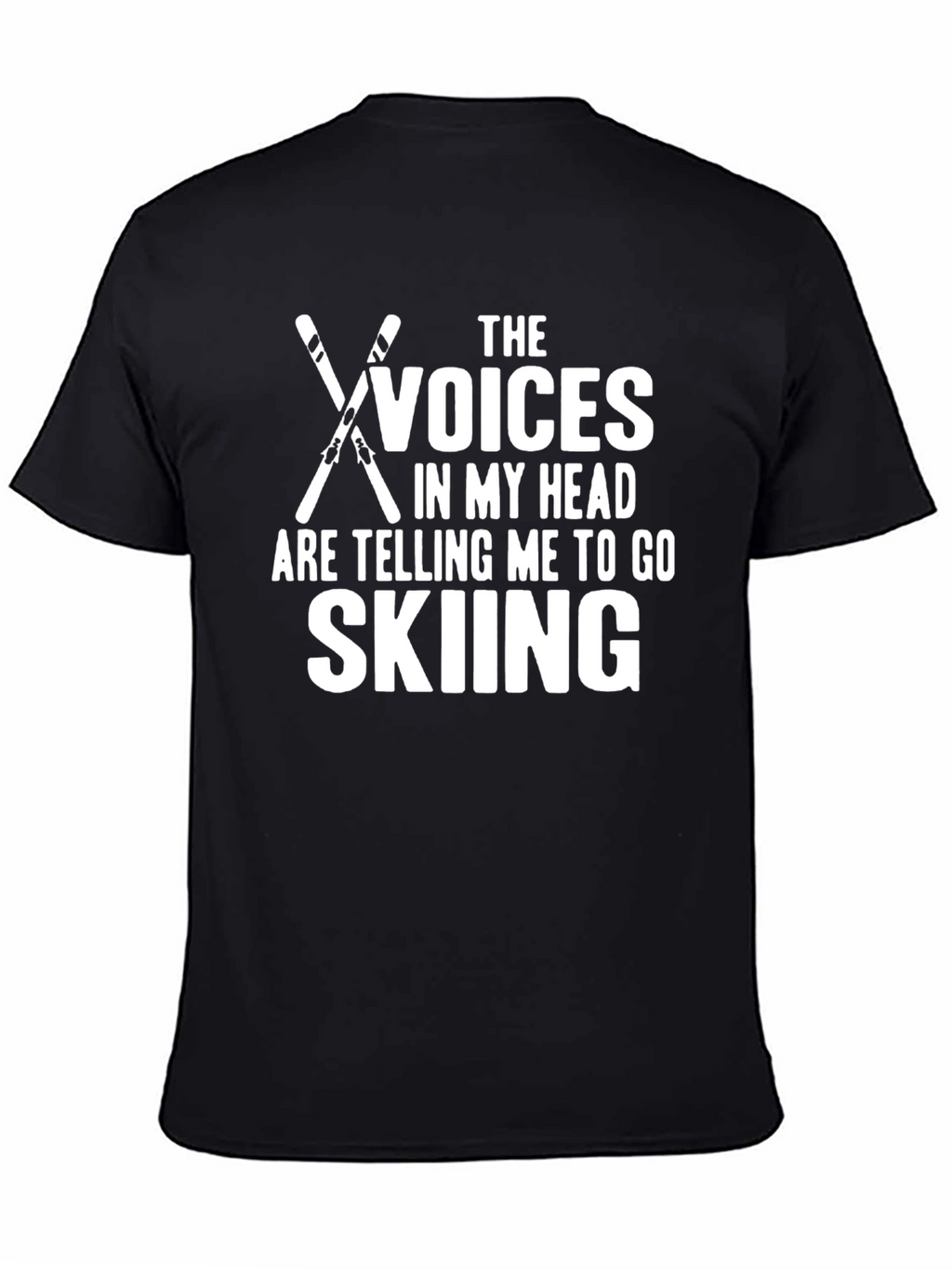 Voices Skiing Graphic T-Shirt - Black
