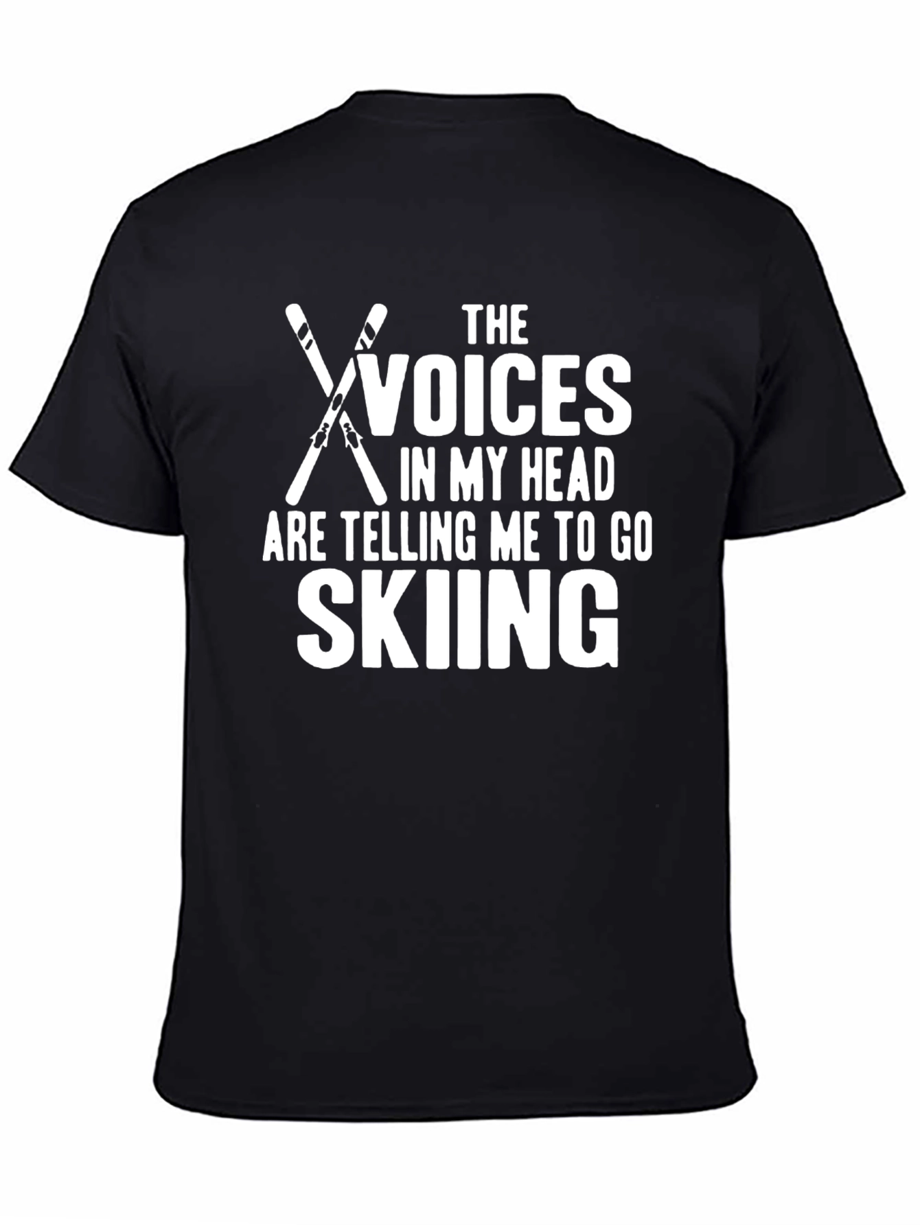 Voices Skiing Graphic T-Shirt - Black
