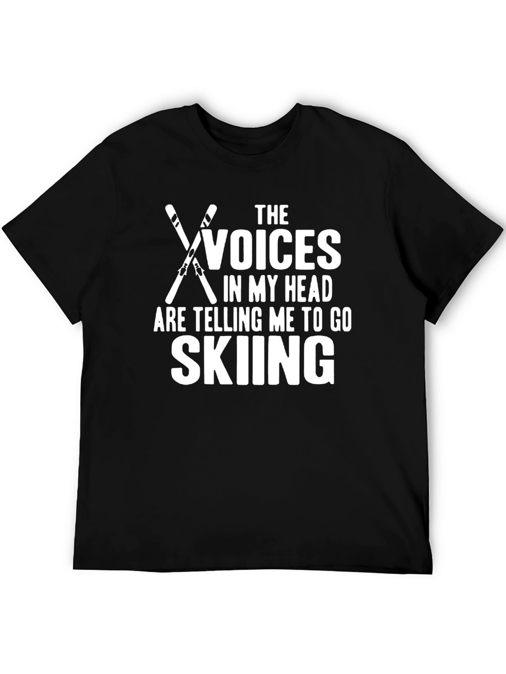 Voices Skiing Graphic T-Shirt - Black