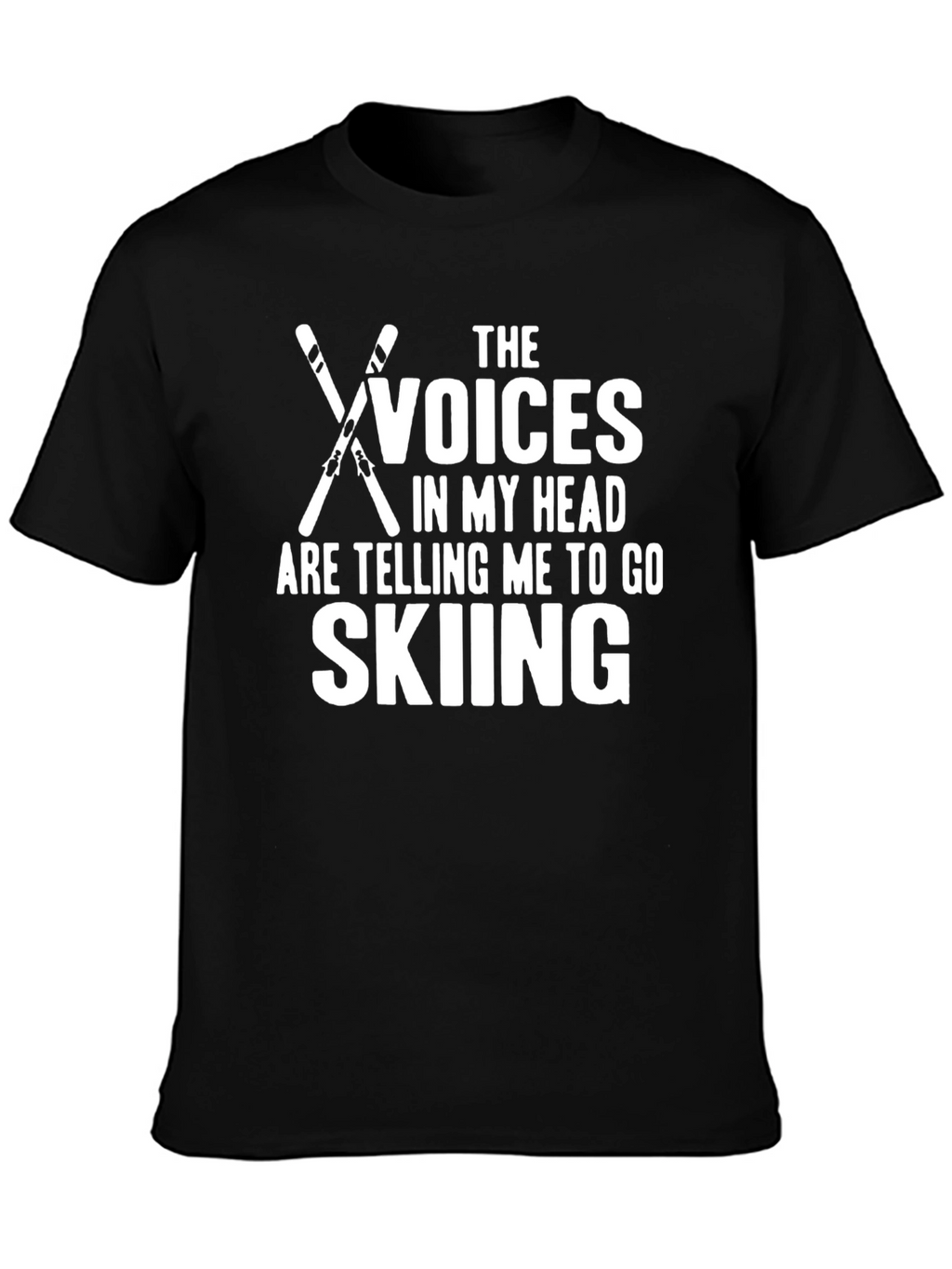 Voices Skiing Graphic T-Shirt - Black