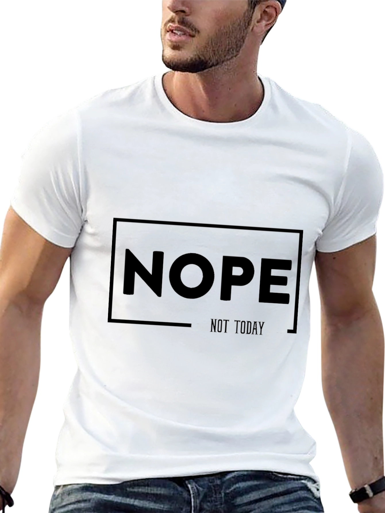 Nope Not Today Black T-Shirt
