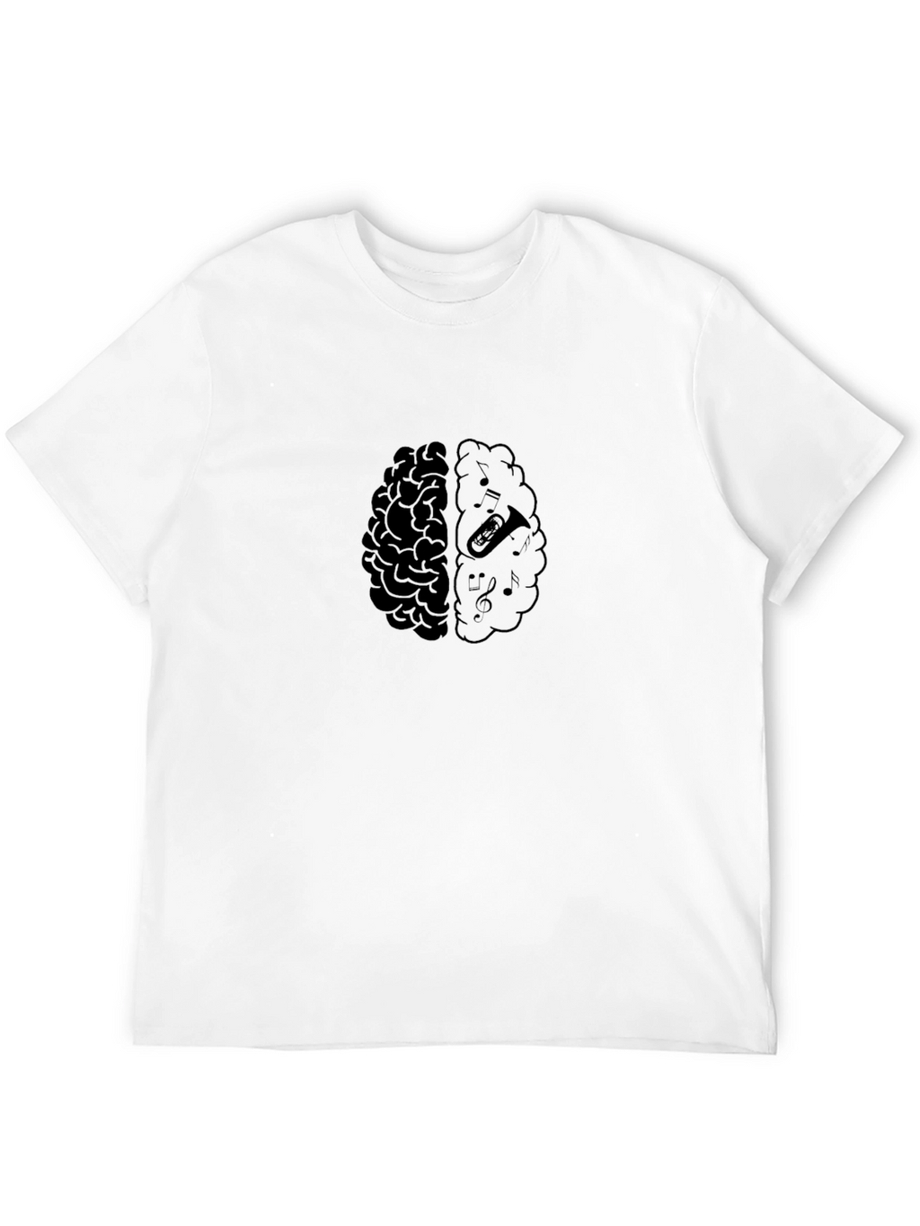 Brain Music T-Shirt - Artistic Design