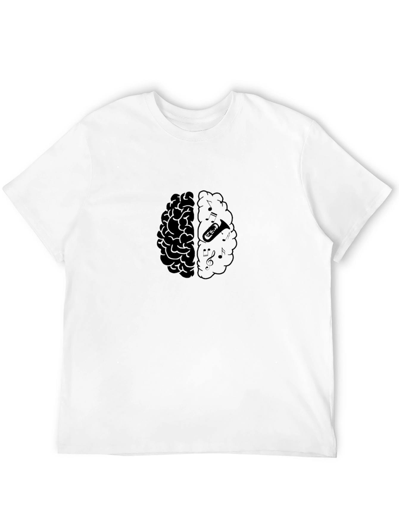 Brain Music T-Shirt - Artistic Design