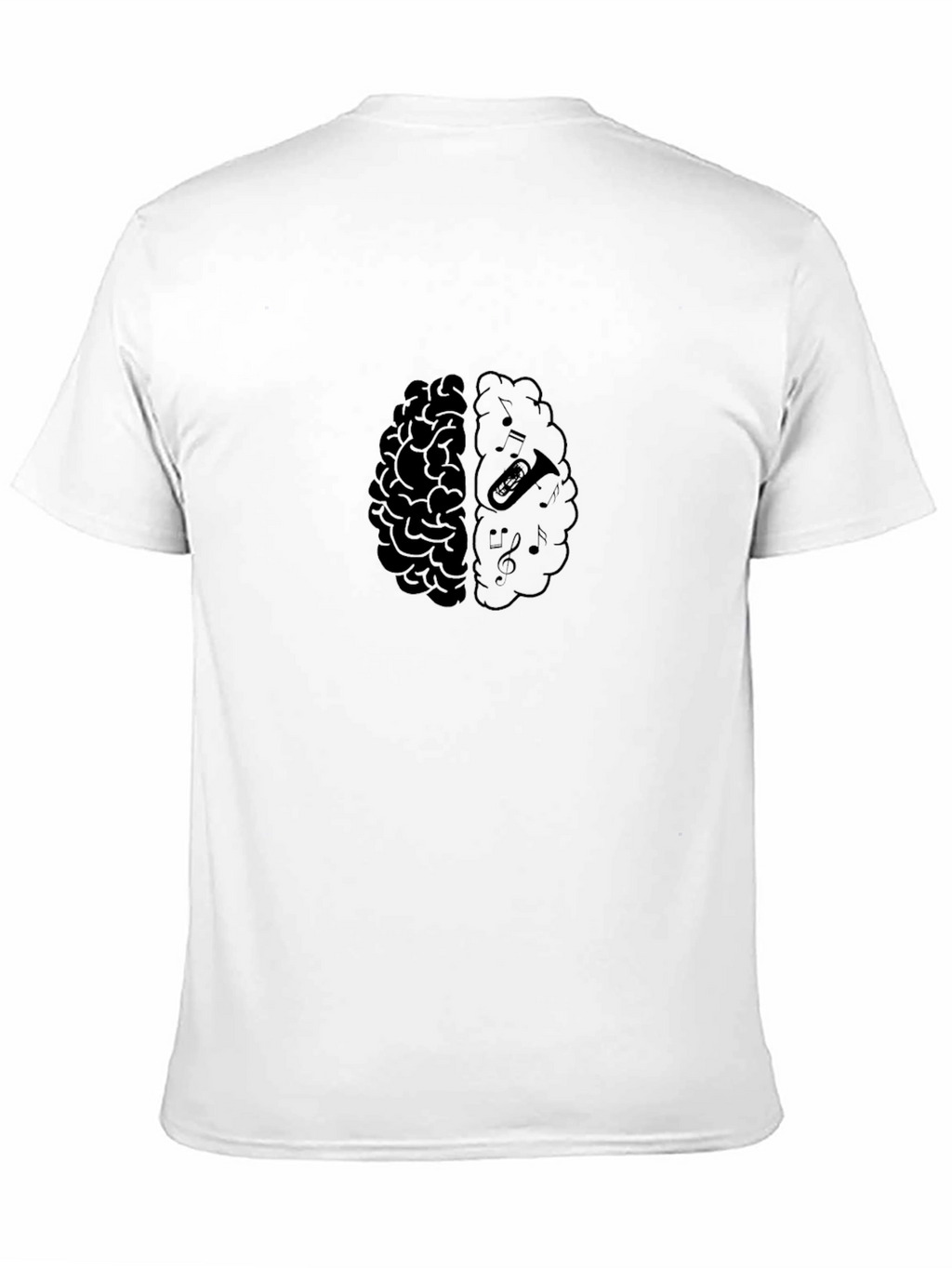 Brain Music T-Shirt - Artistic Design