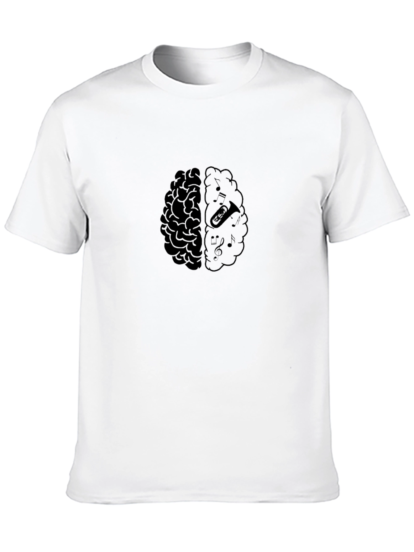 Brain Music T-Shirt - Artistic Design