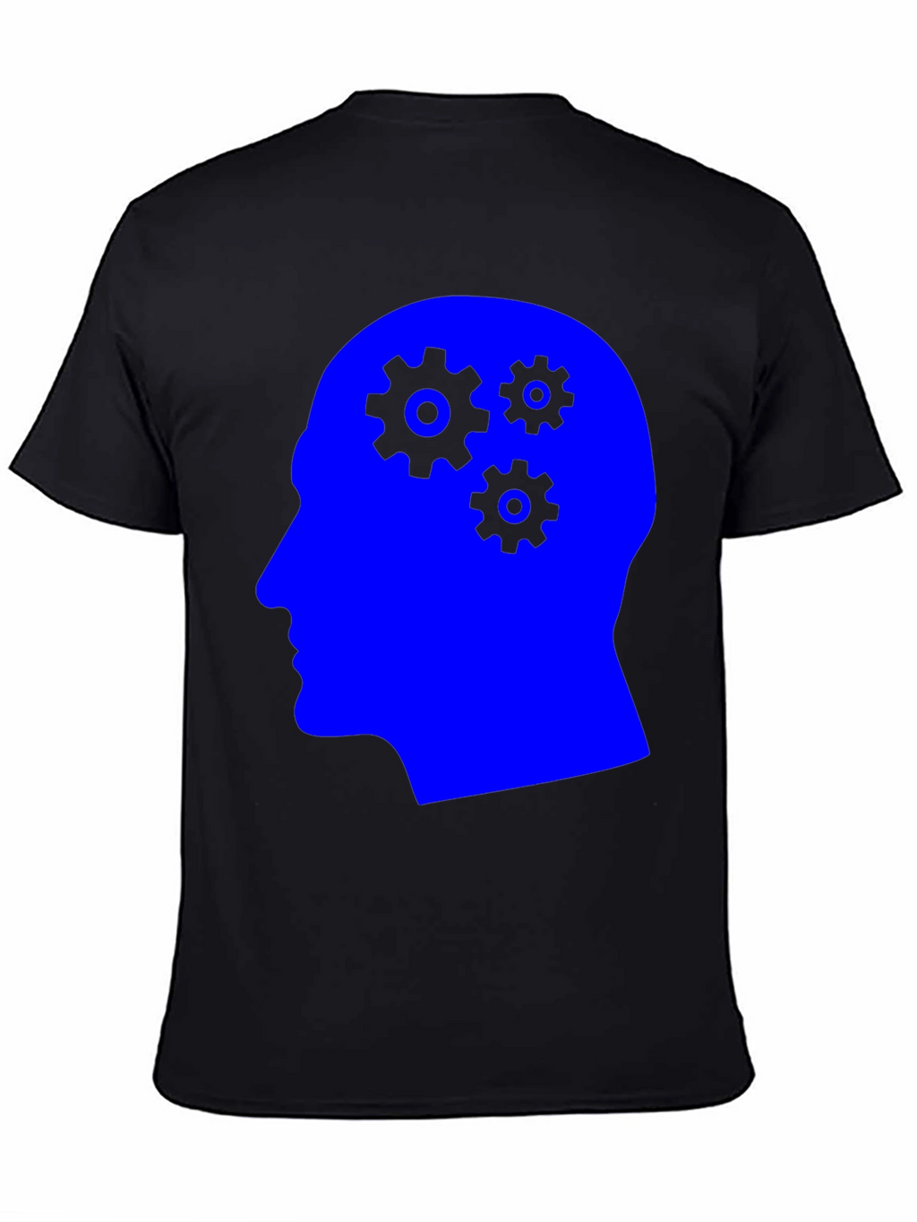 Thinking Gears Graphic Tee - Black Cotton T-Shirt