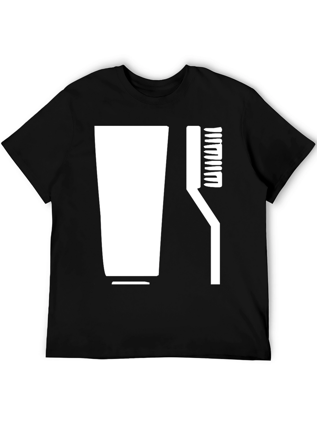Stylized Toothbrush & Paste Graphic Tee