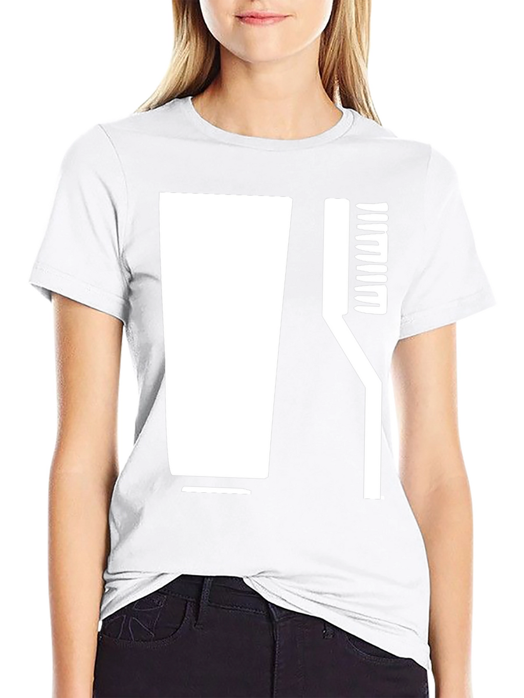 Stylized Toothbrush & Paste Graphic Tee