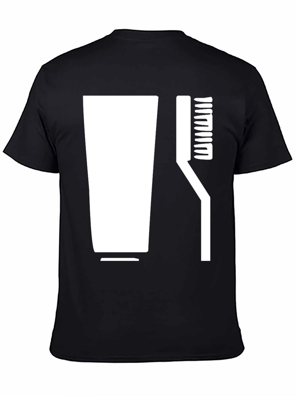Stylized Toothbrush & Paste Graphic Tee