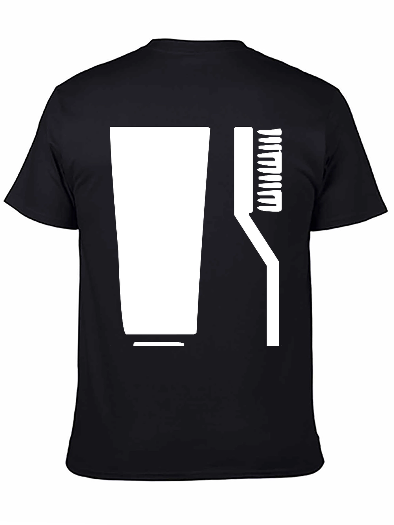 Stylized Toothbrush & Paste Graphic Tee