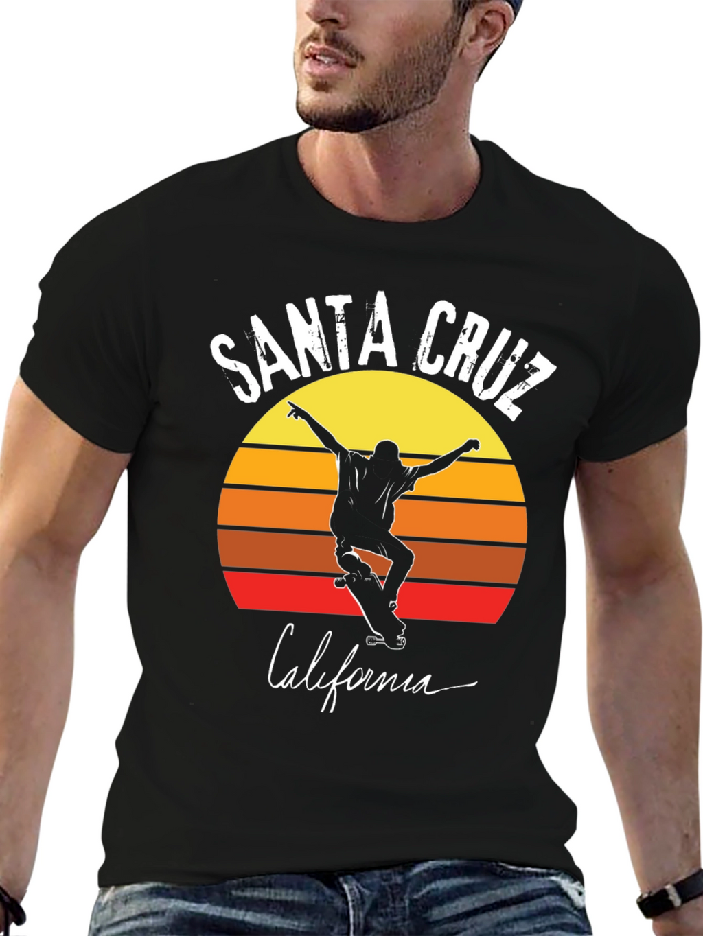 Santa Cruz California Skateboard T-Shirt