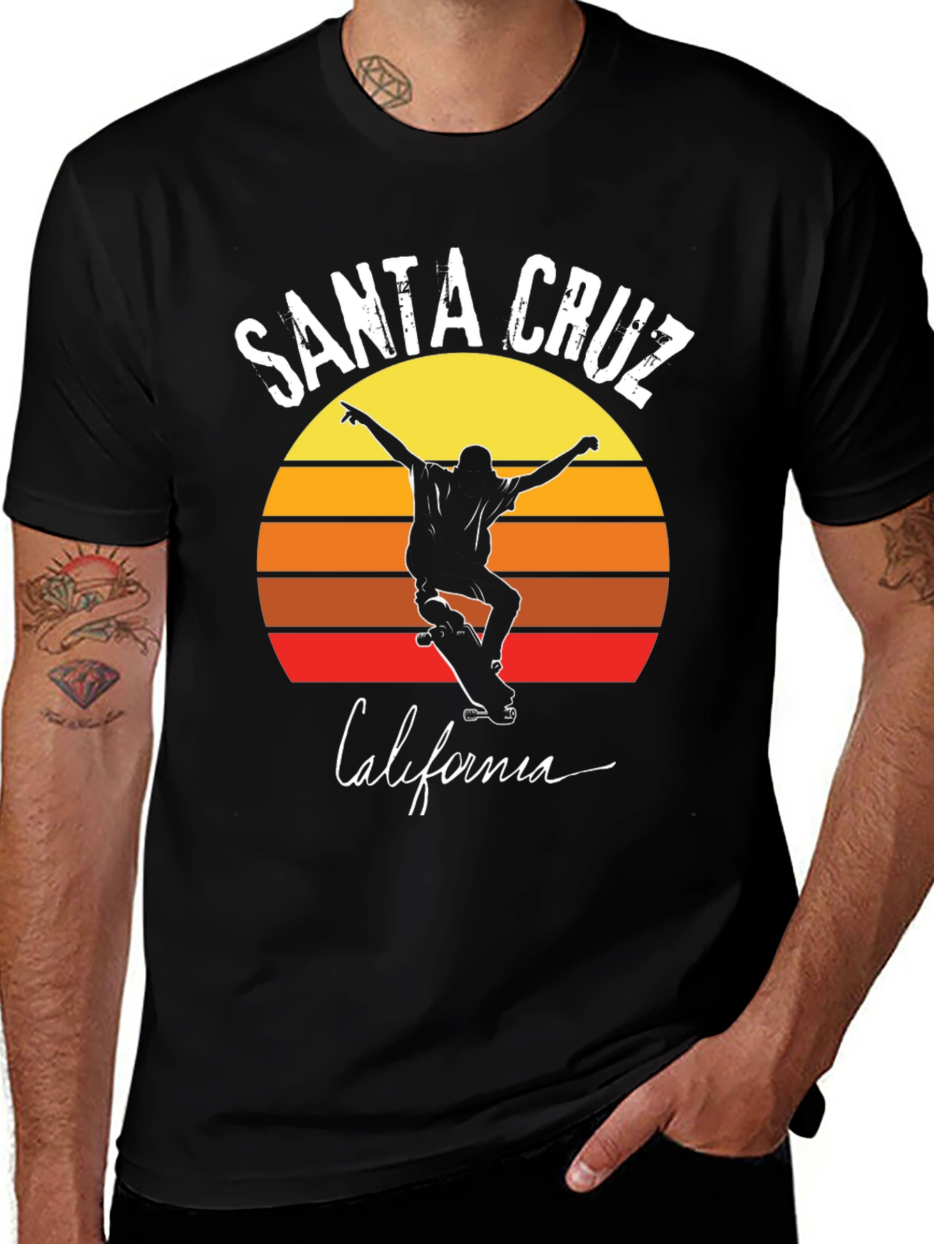 Santa Cruz California Skateboard T-Shirt