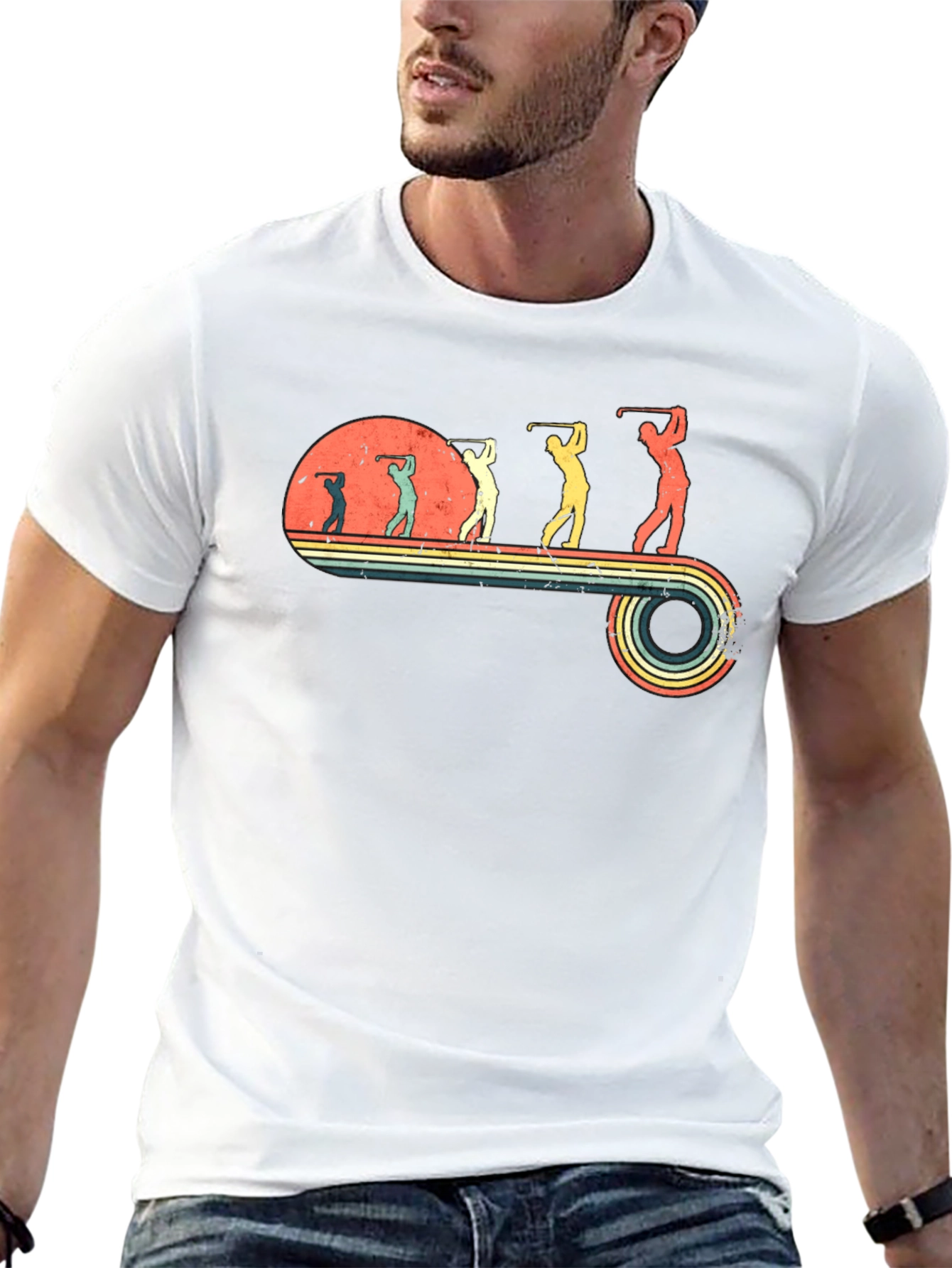 Retro Golf Evolution Tee - Black