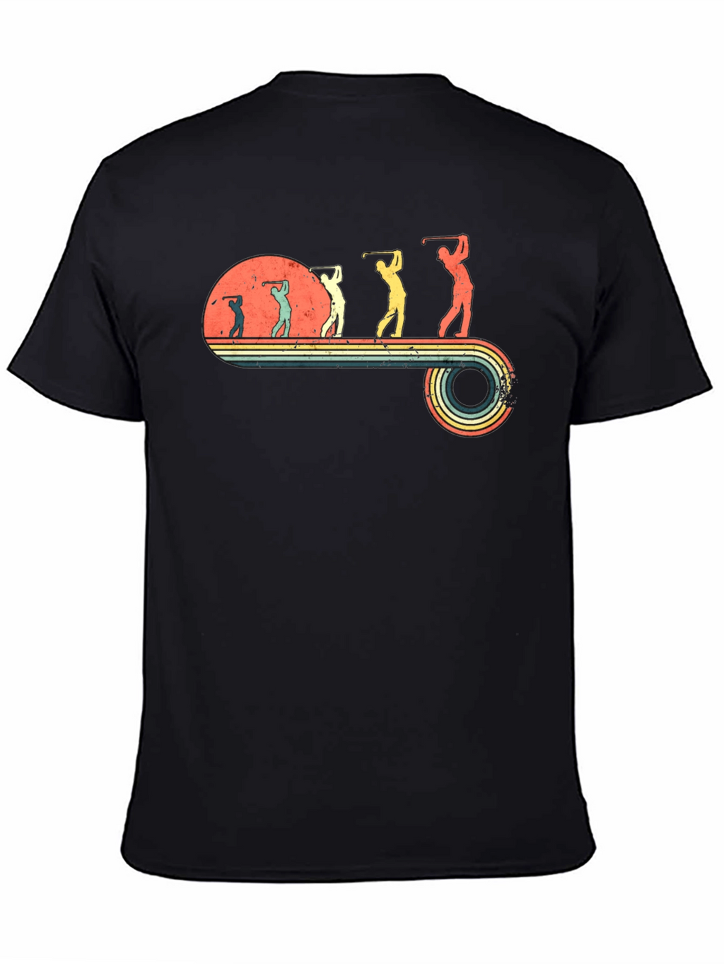 Retro Golf Evolution Tee - Black