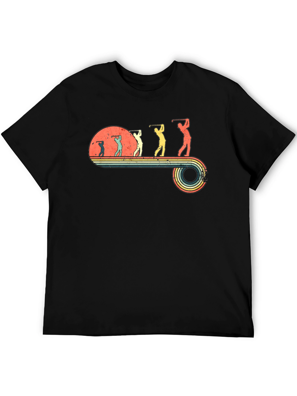 Retro Golf Evolution Tee - Black