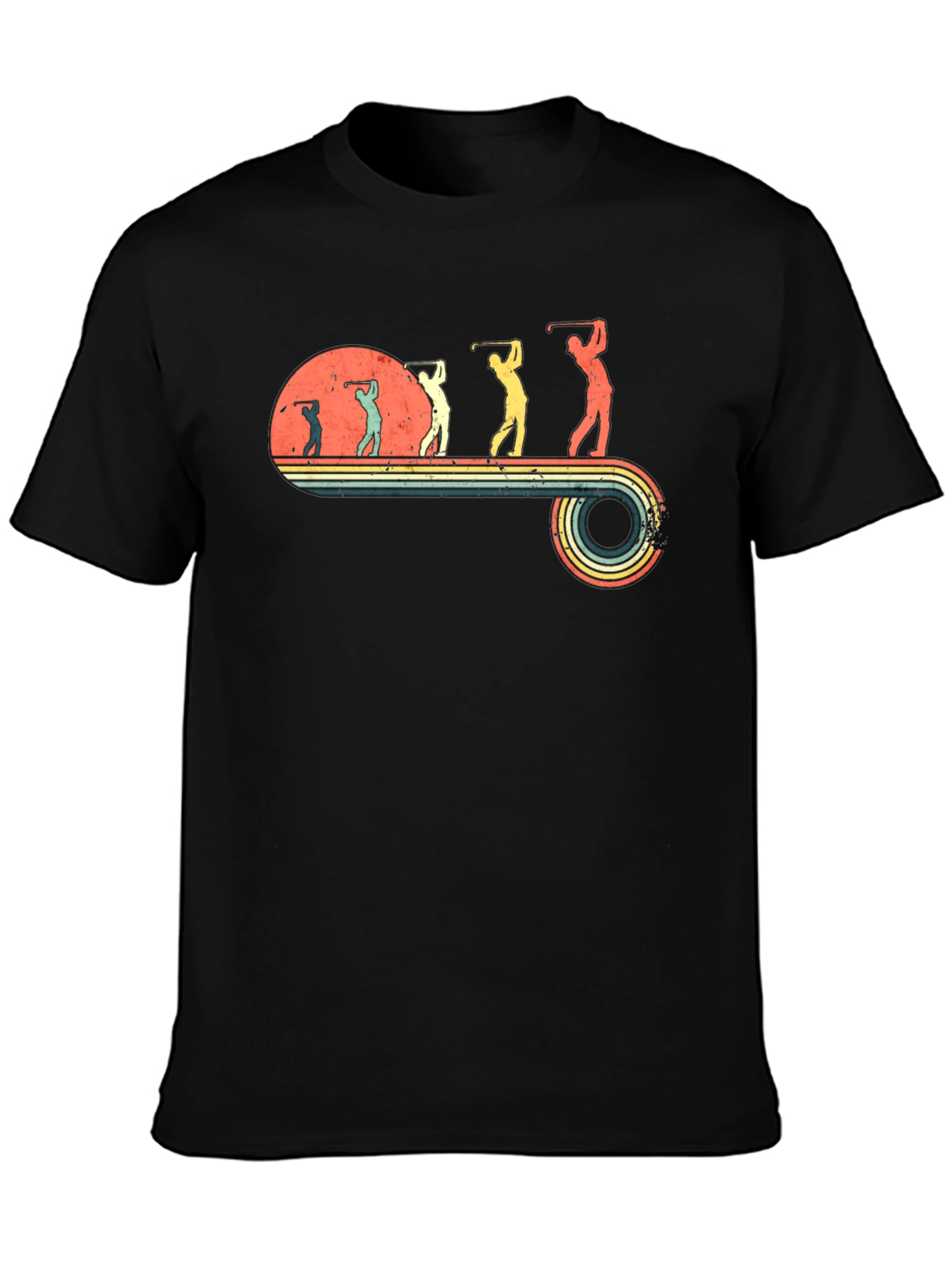 Retro Golf Evolution Tee - Black