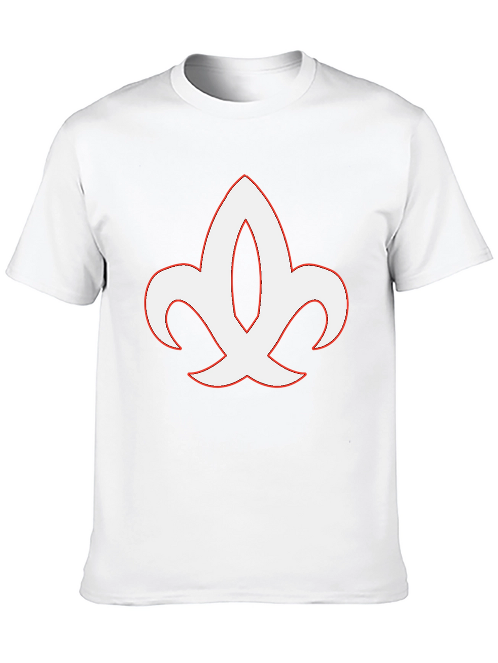 Black T-Shirt with Fleur-de-lis Graphic